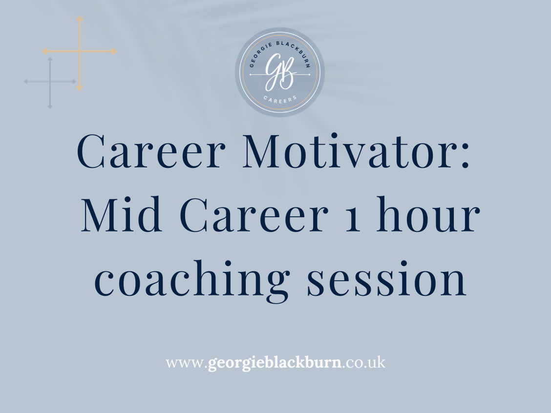 Career Motivator: 1 hour coaching session for Mid Career