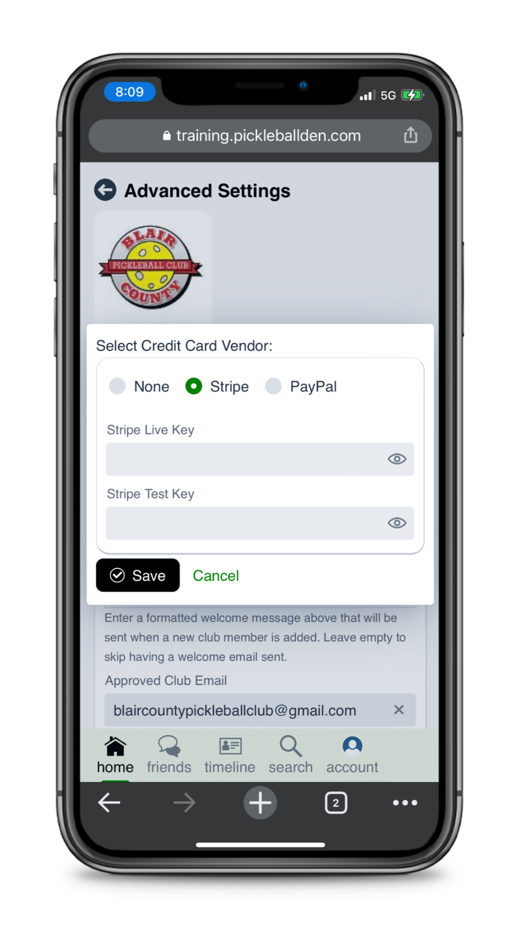 Pickleball Club Software
