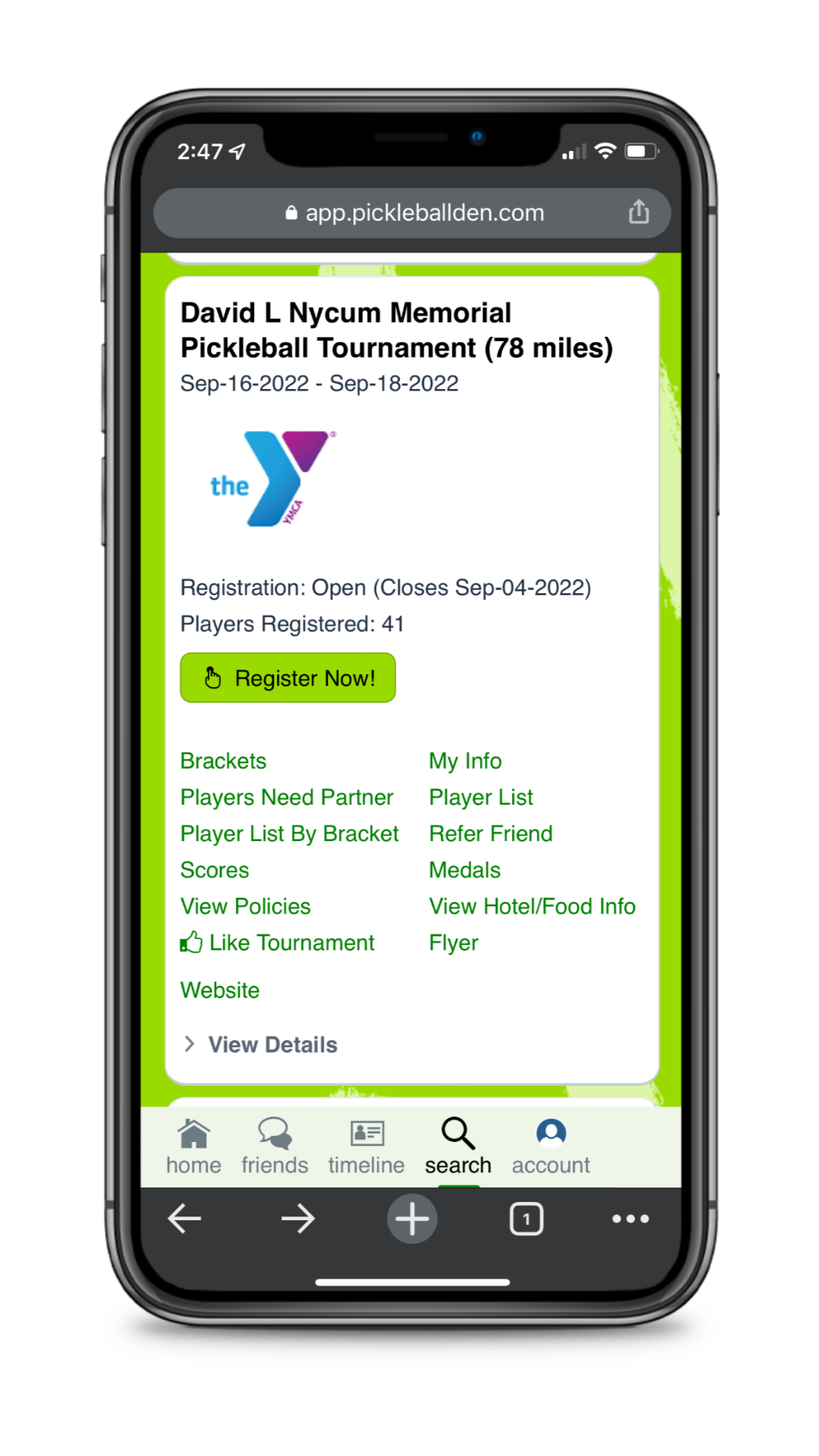 Pickleball Tournament Software
