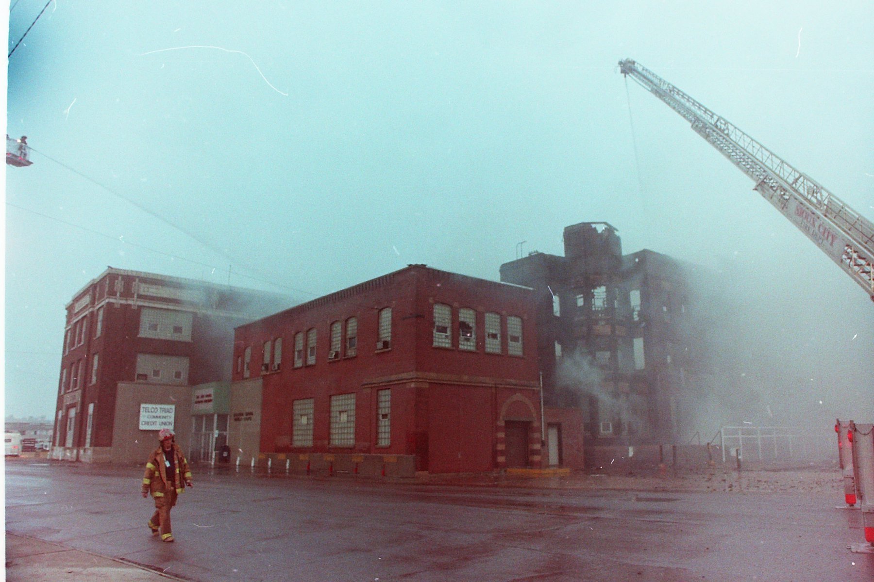 On this day in Sioux City history: The Livestock Exchange Building was destroyed by fire on May 15, 1998. The Exchange had been the center of Sioux City&rsquo;s livestock industry since 1894. Construction of the original building, designed by William