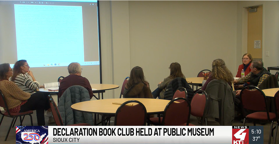 Sioux City Public Museum hosts Declaration Book Club for America’s 250th birthday