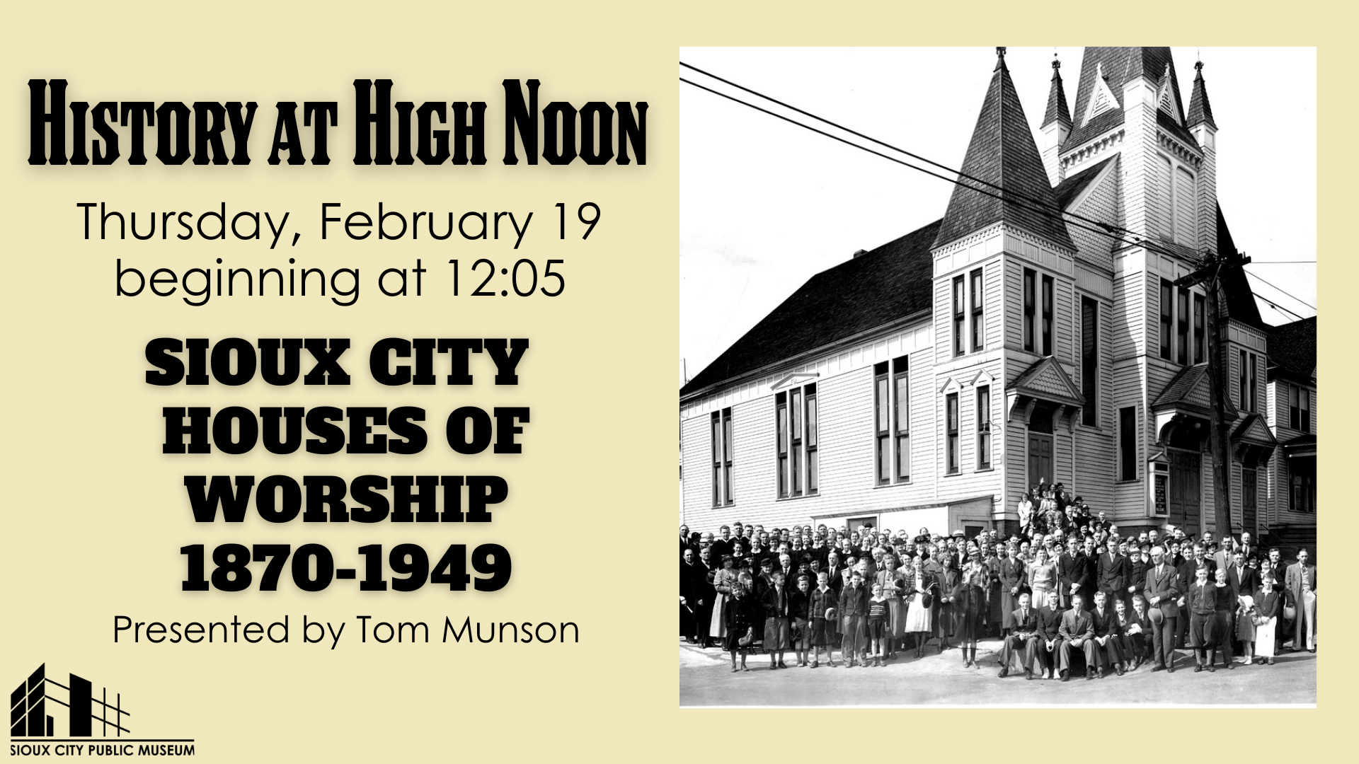 History at High Noon: Sioux City Houses of Worship 1870-1940