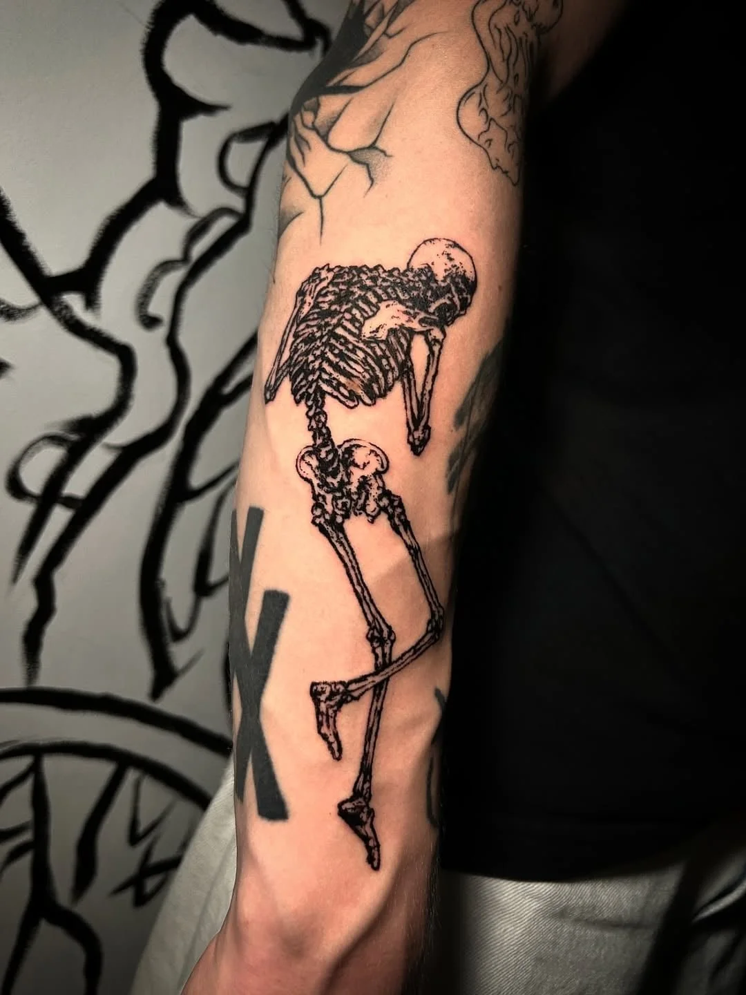 Praying skeleton guyInspired by @milky.matt on client's request -) #tattoo #tattooist #tattooar.jpg