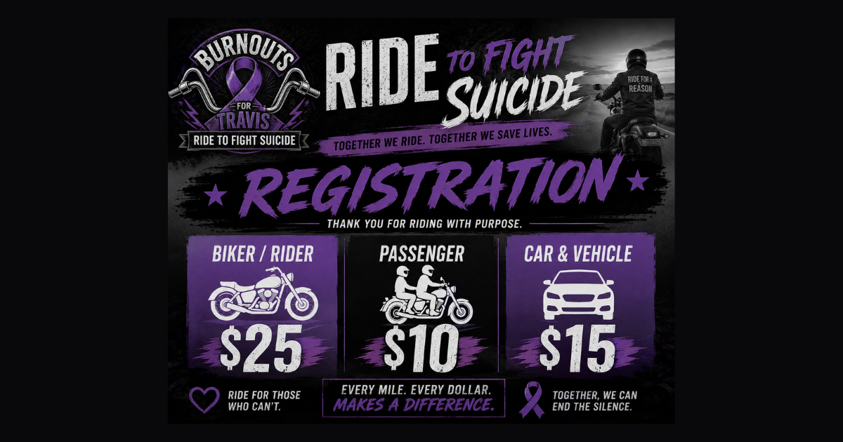 Ride to Fight Suicide - Registration Ticket