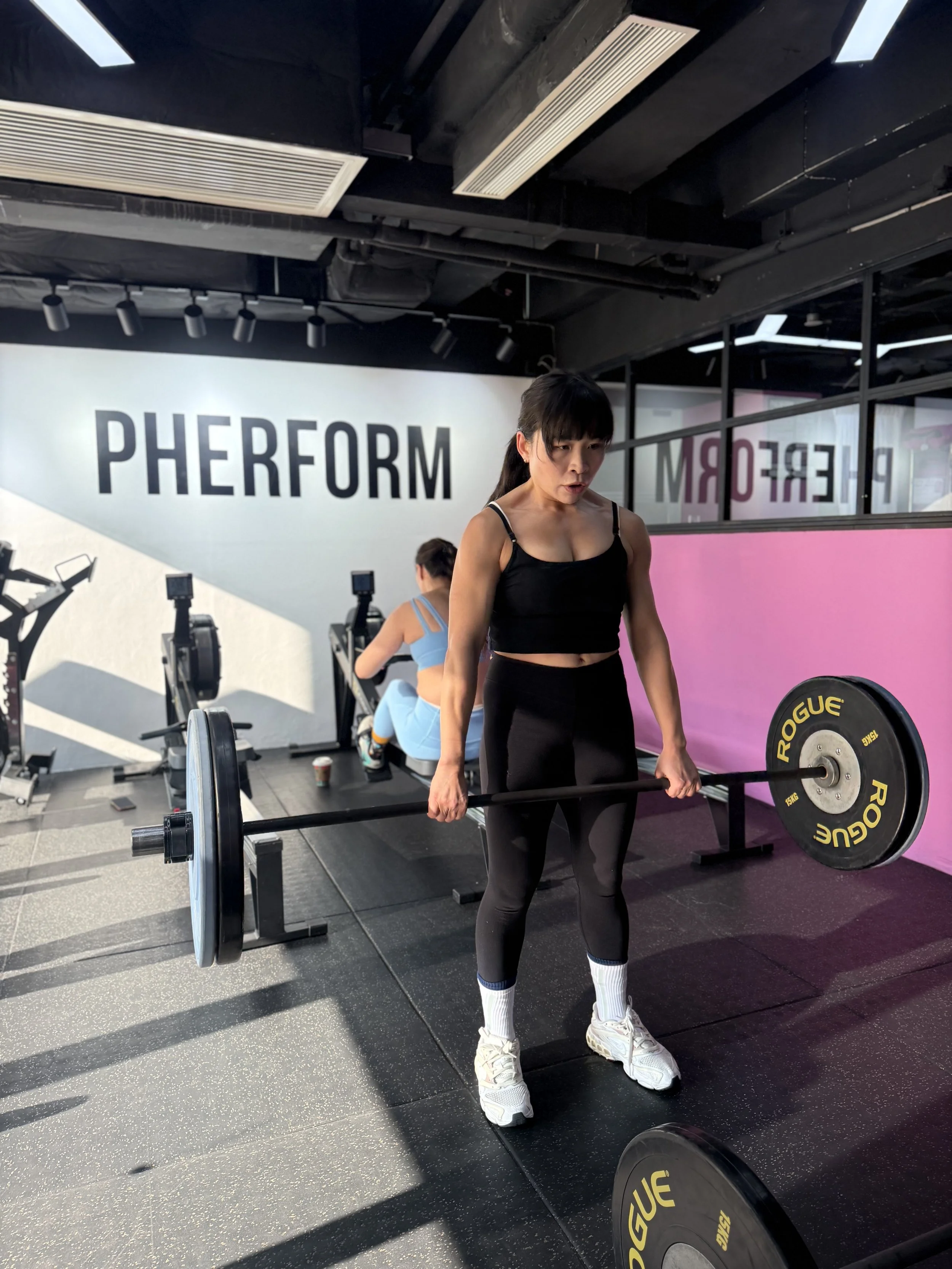 Dora, Pherform member, training with coach at Pherform Hong Kong