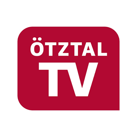 Logo von Ötztal TV in rotem Quadrat