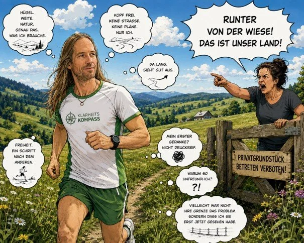 Die Wiese sah nicht verboten aus! 