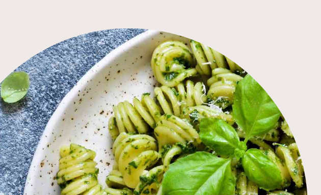 High Protein Pesto Pasta