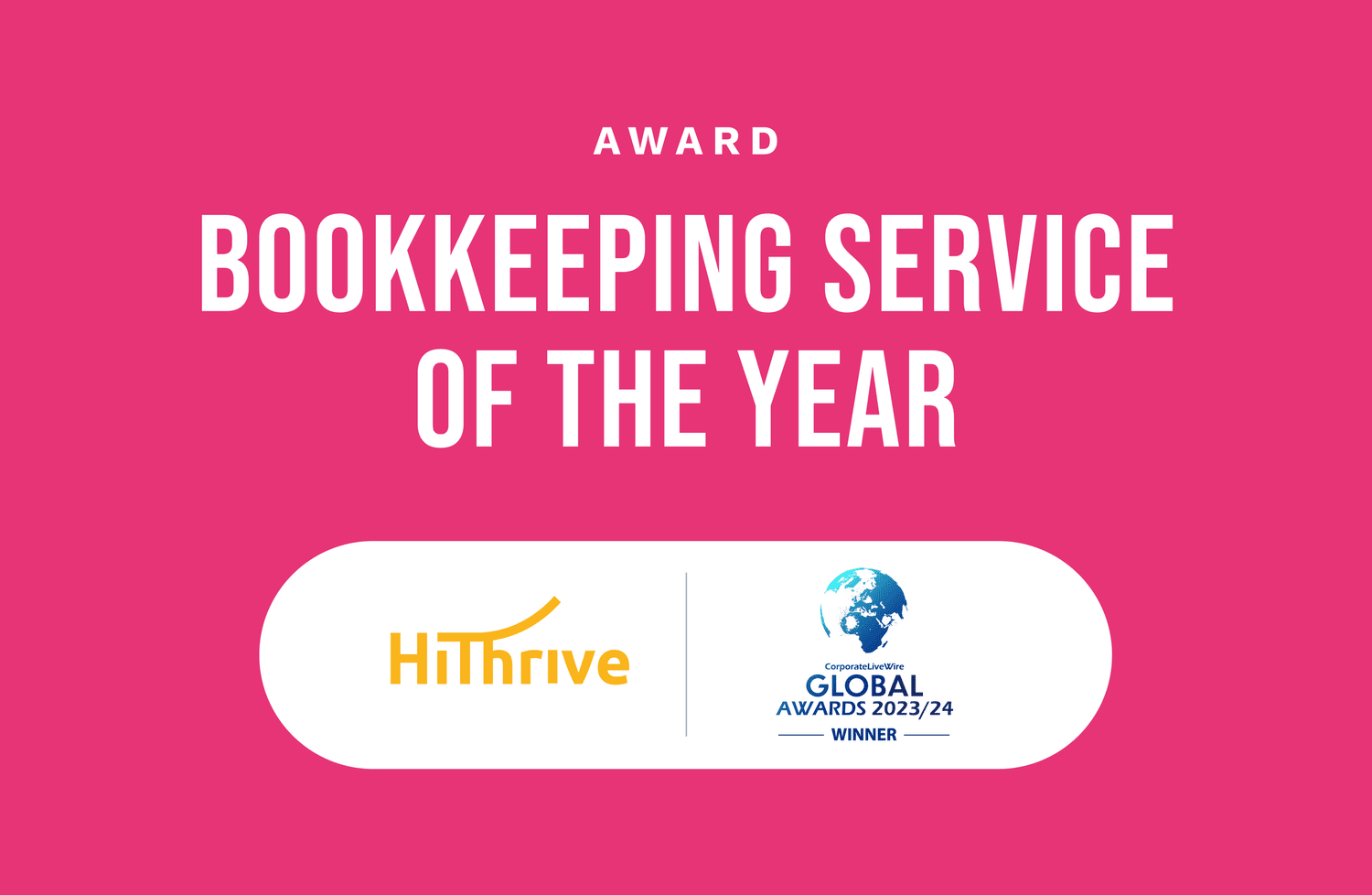 We've Done It Again Bookkeeping Service of the Year 2024 — HiThrive