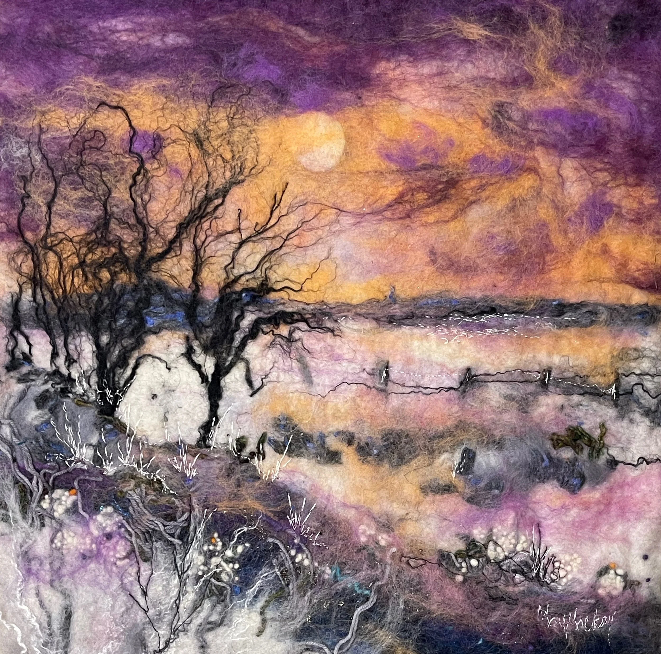 Shades of Snow Greeting Card