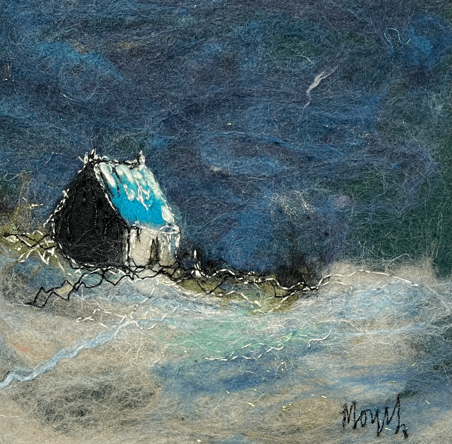 Blue Thatch (unframed)