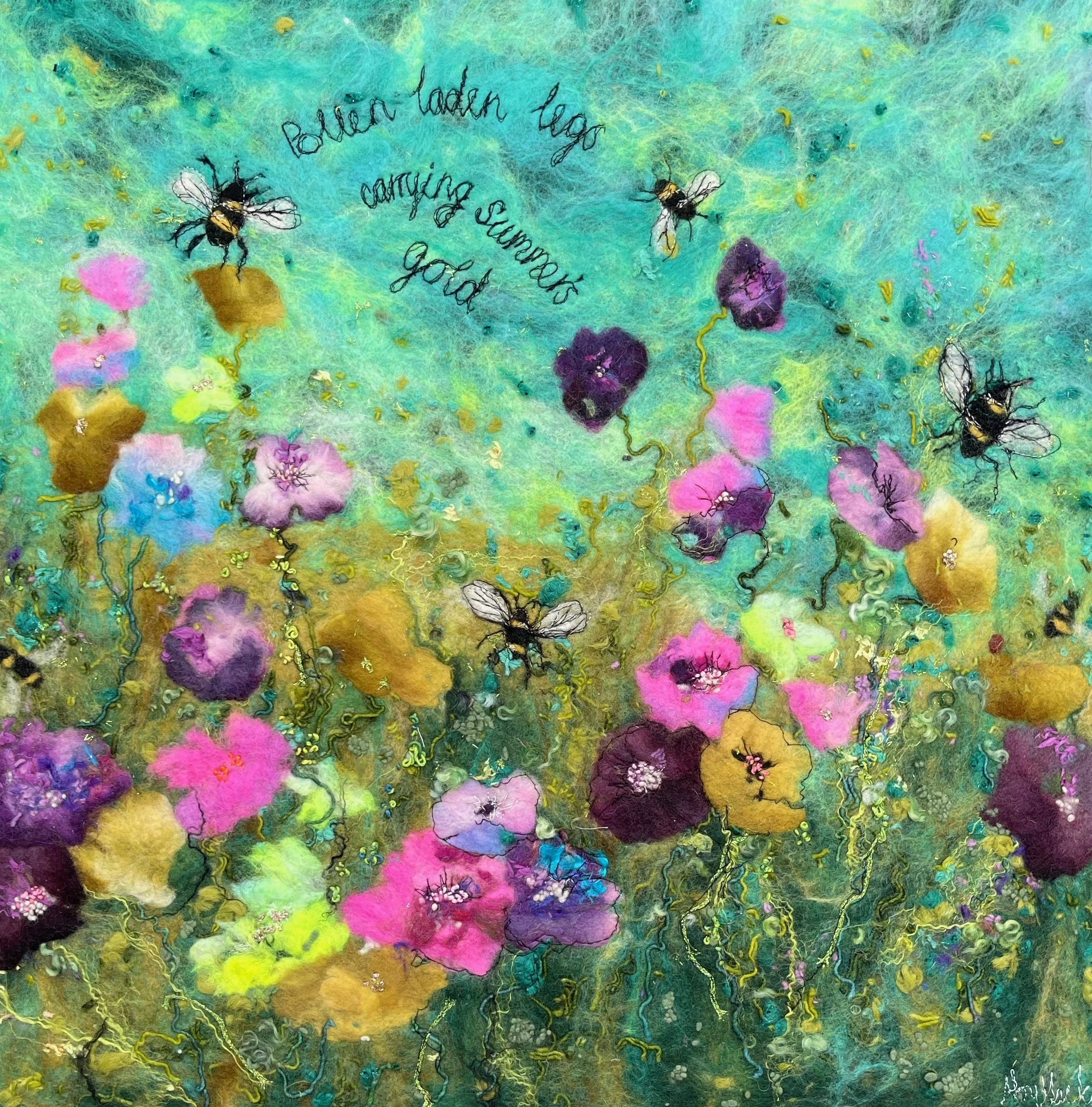 Pollen Laden Legs- Greetings Card