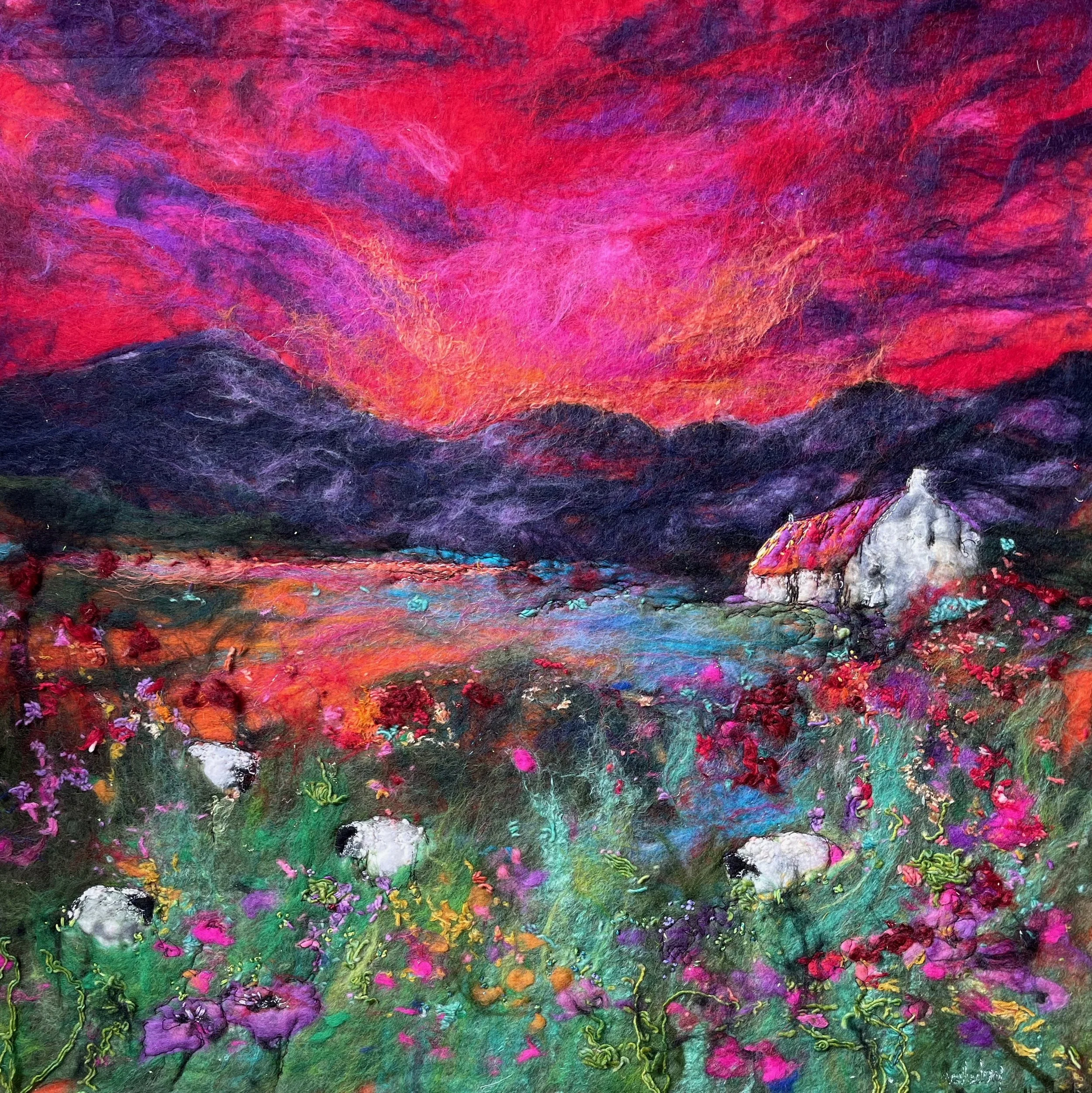 Ruby Sky Slumber GP385 Giclee Print