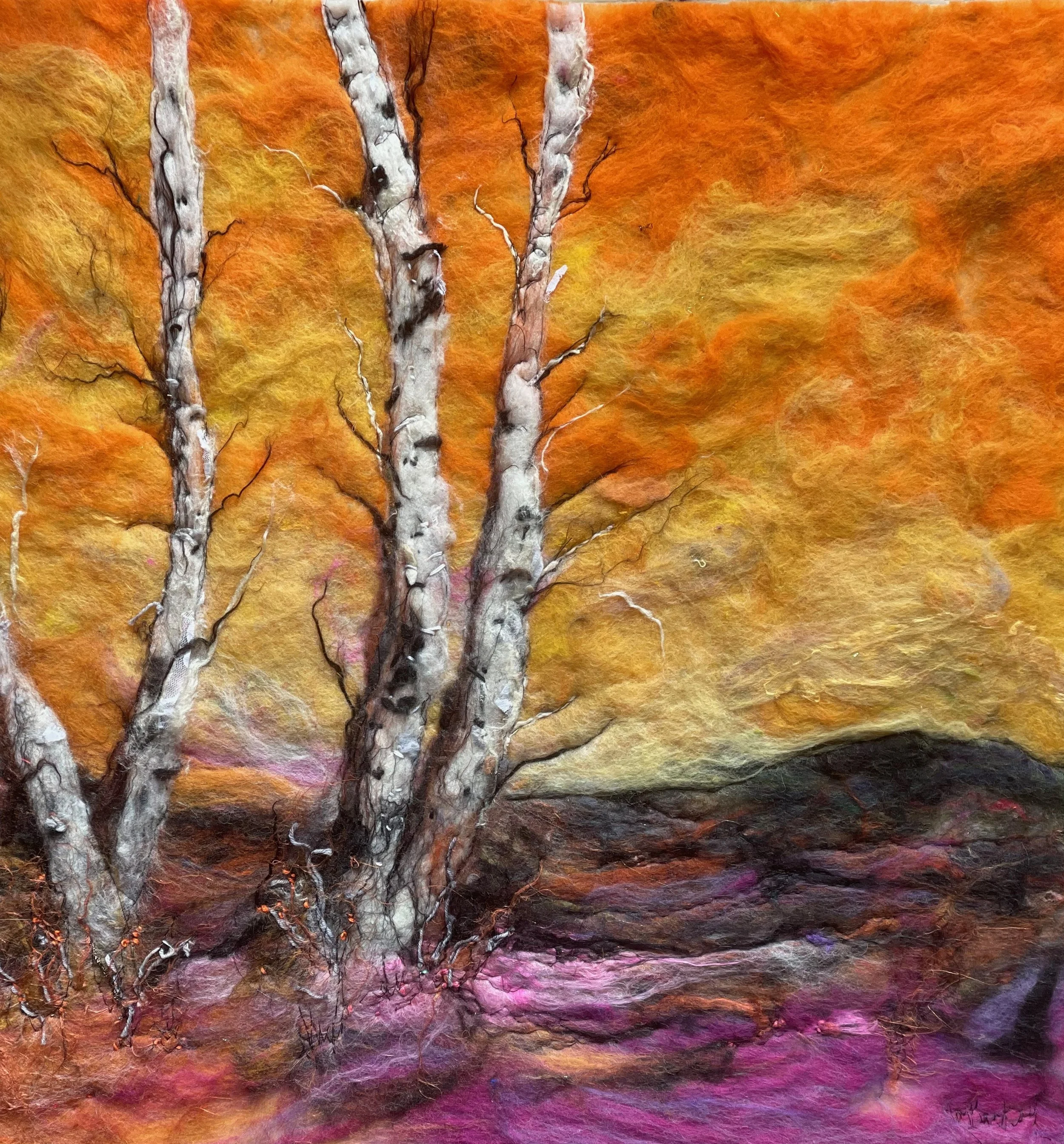 The White Birches Greeting Card