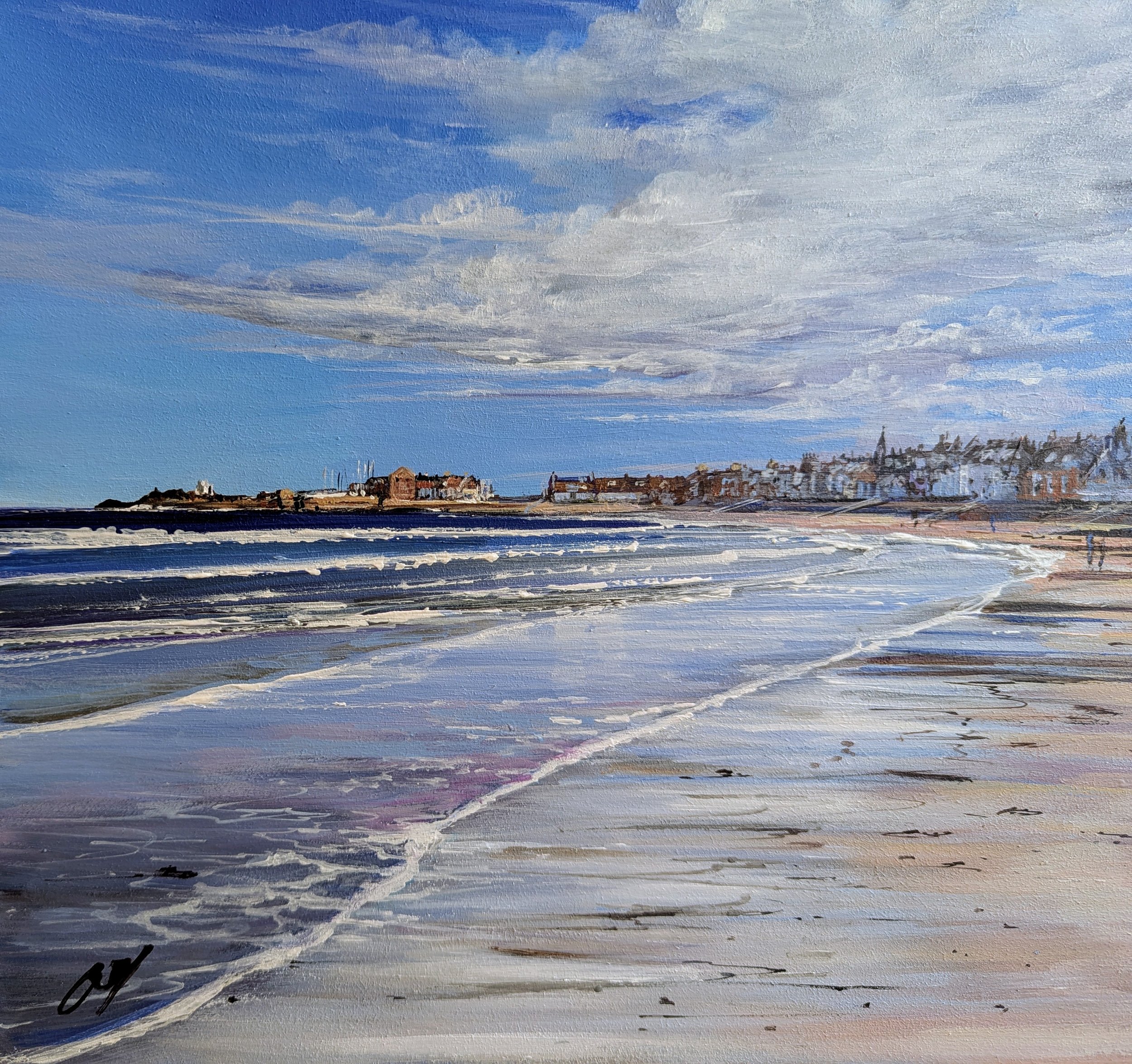 AY63 A Breezy Day June North Berwick 30 x 30.jpg