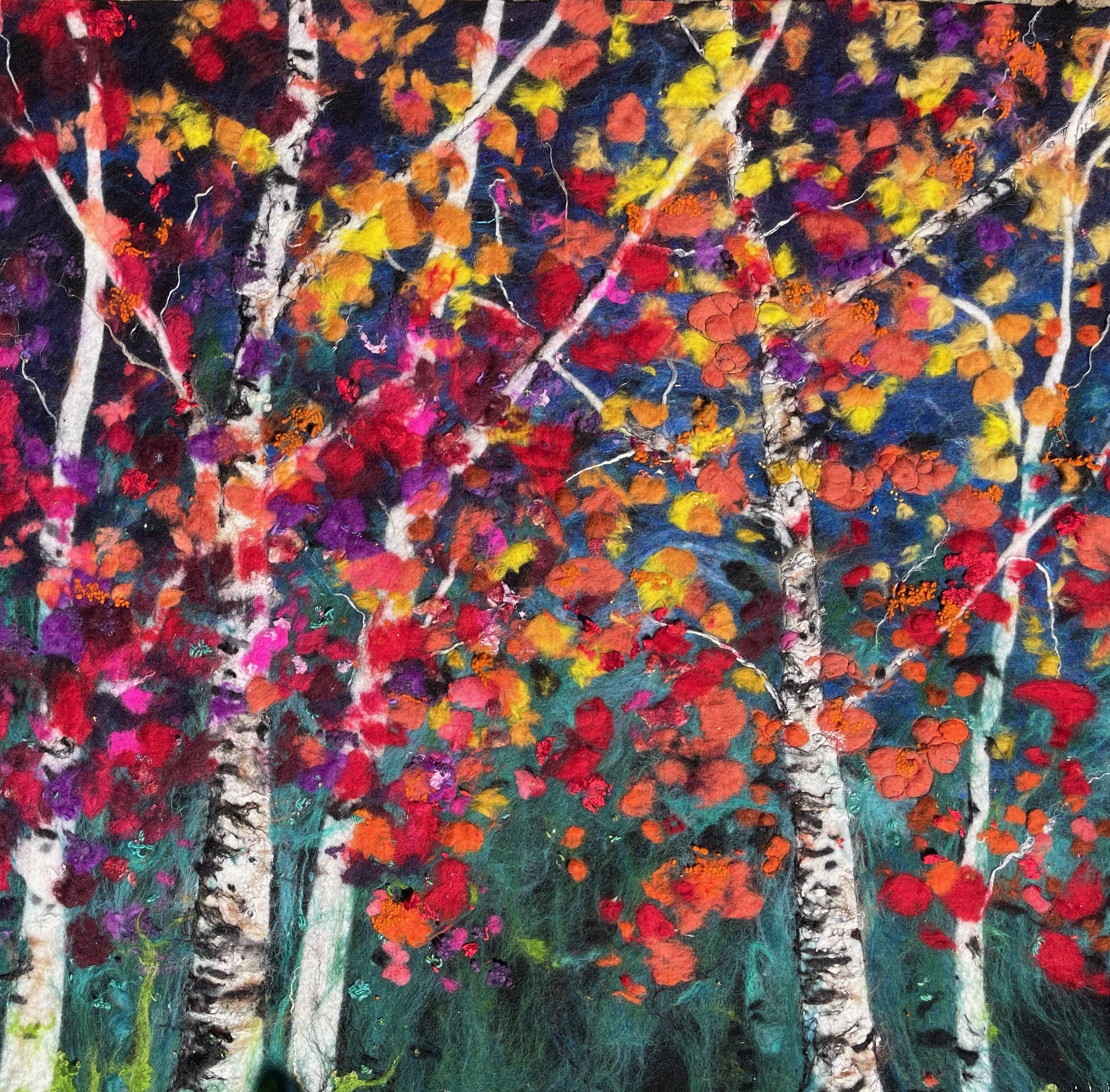 Sapphire and White Birch