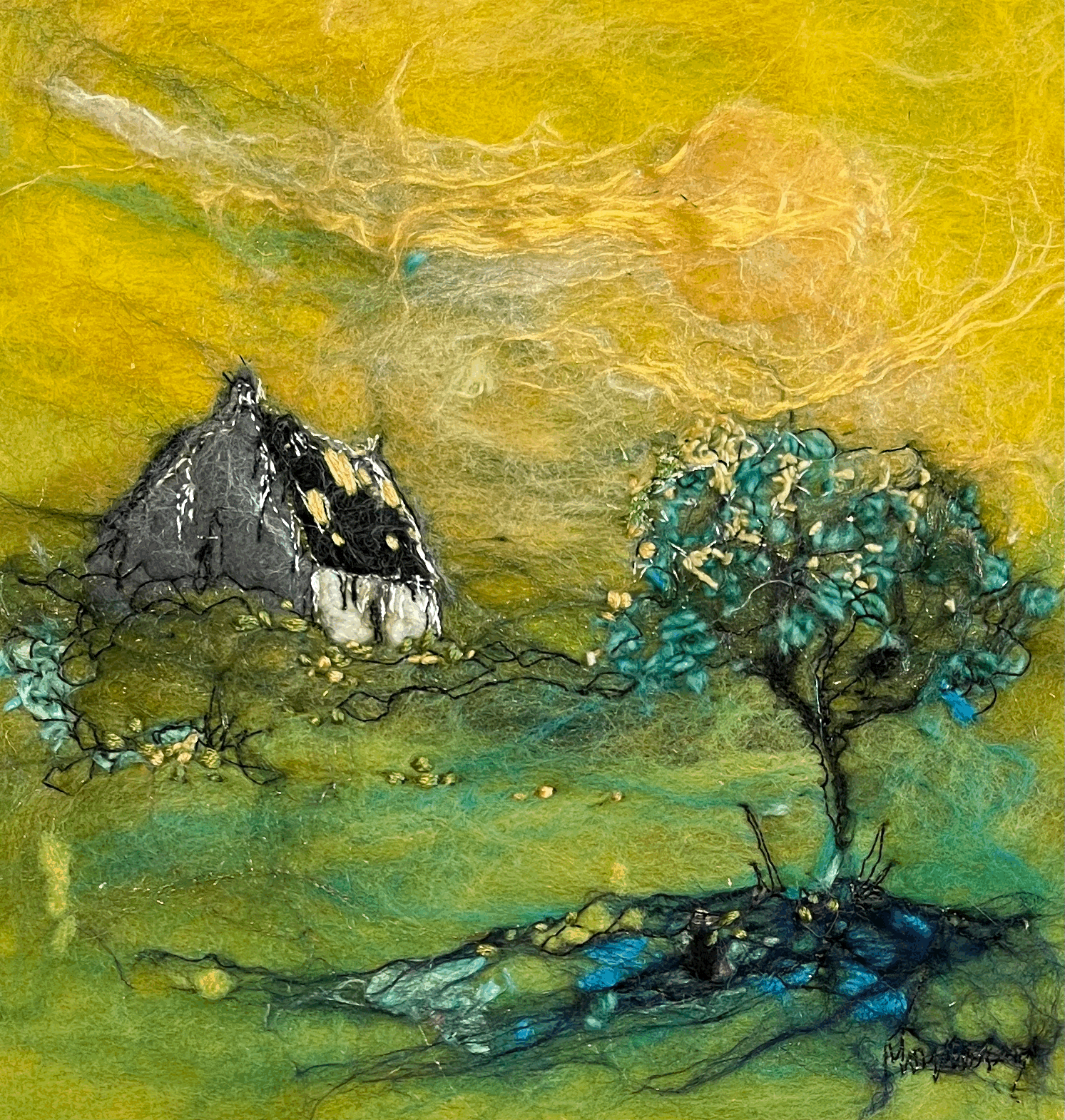 Big Yellow Sun on Lime