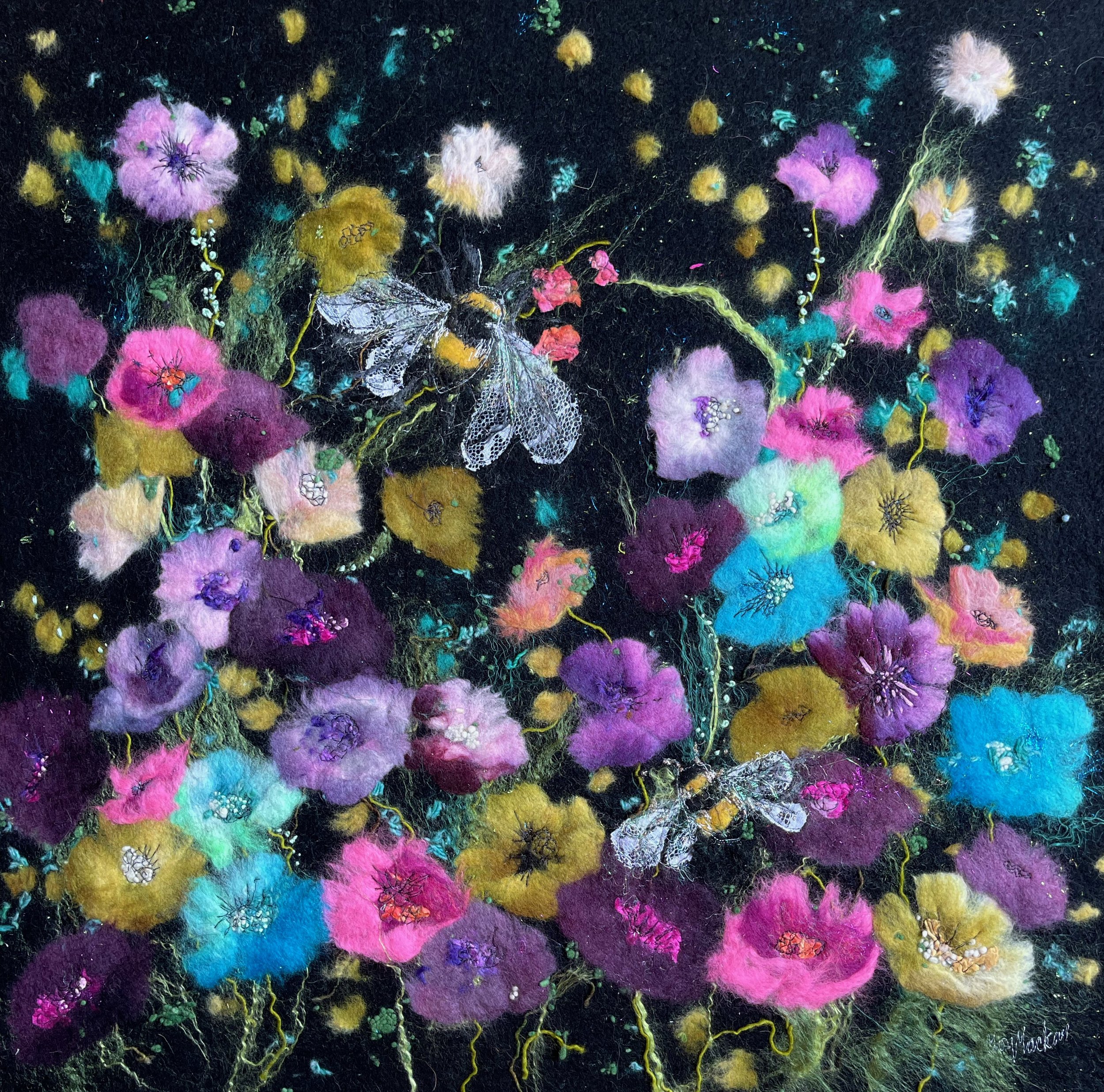 Amongst The Flowers - Greeting Card