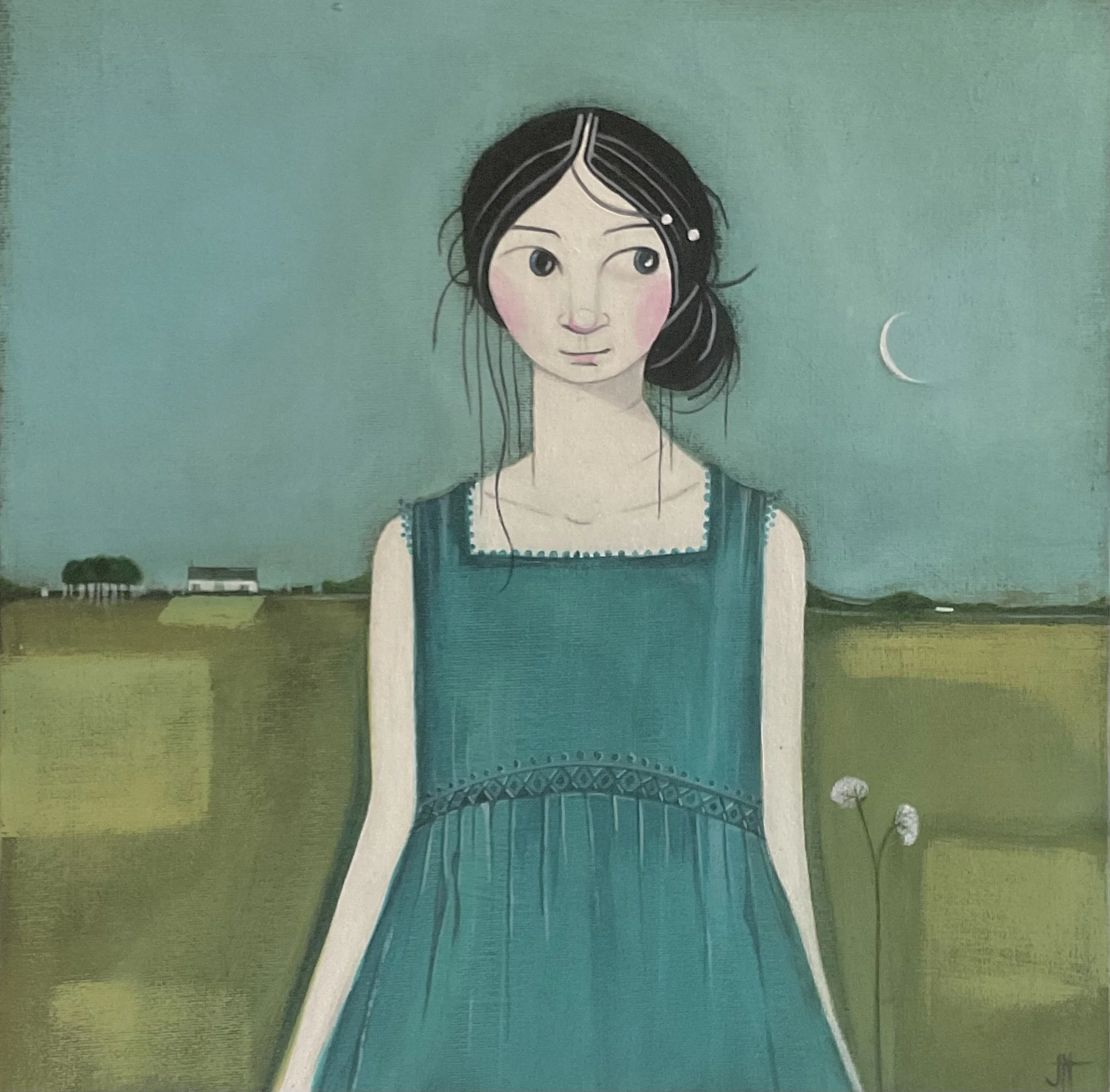 The Girl and the Waxing Moon