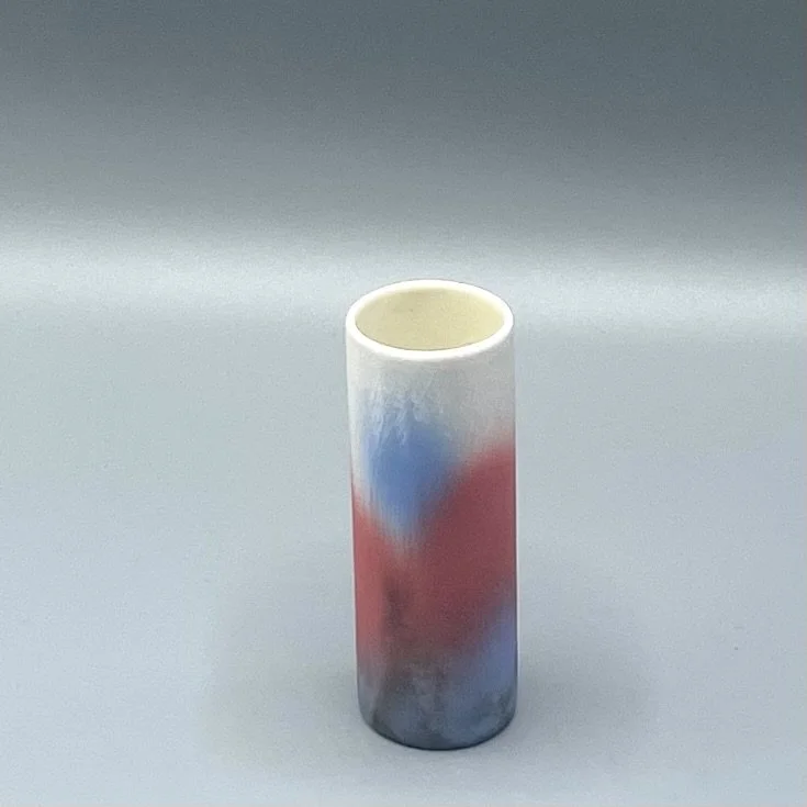 Pink Blue Bud Vase