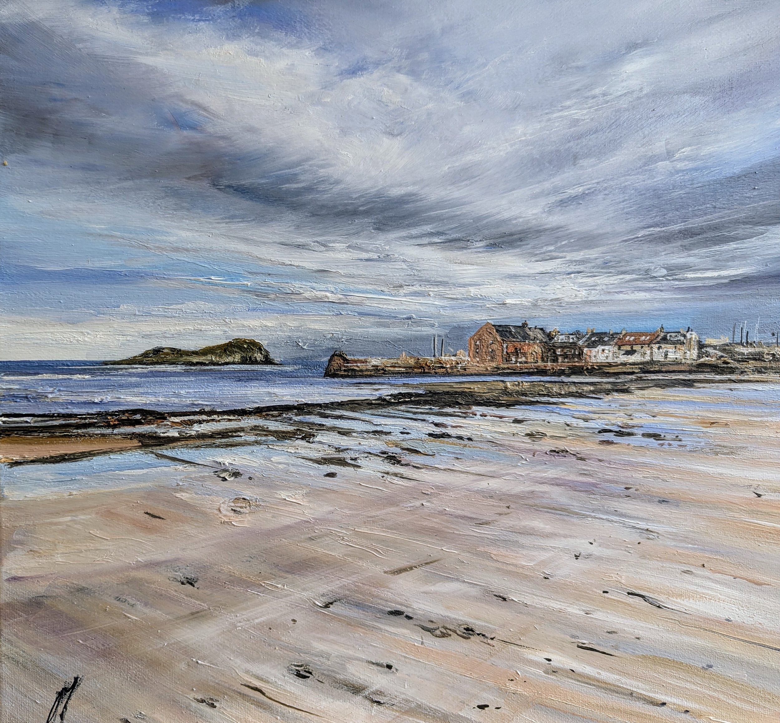 AY67 Craigleith Island from North Berwick 40 x 40.jpg