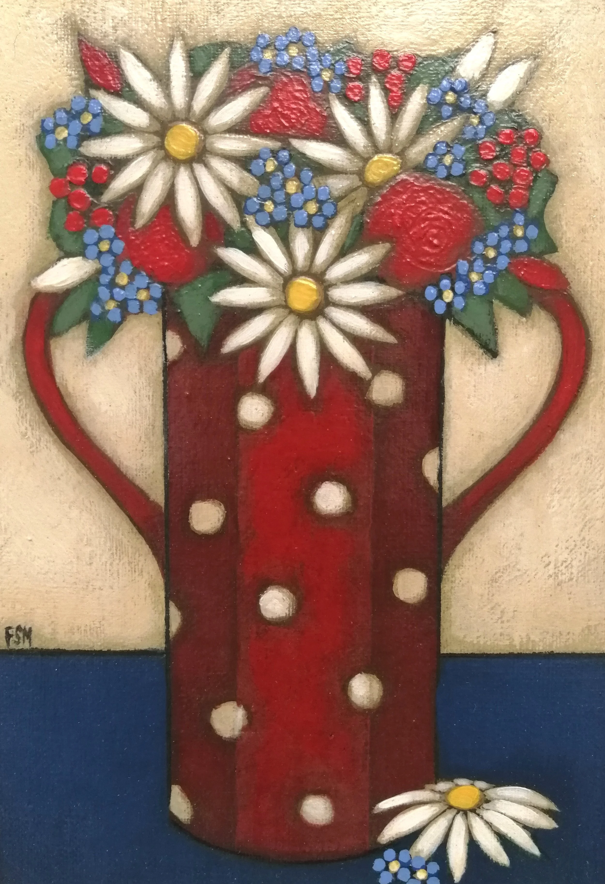 Spotted Vase with Daisies and Forget-me-nots.jpg