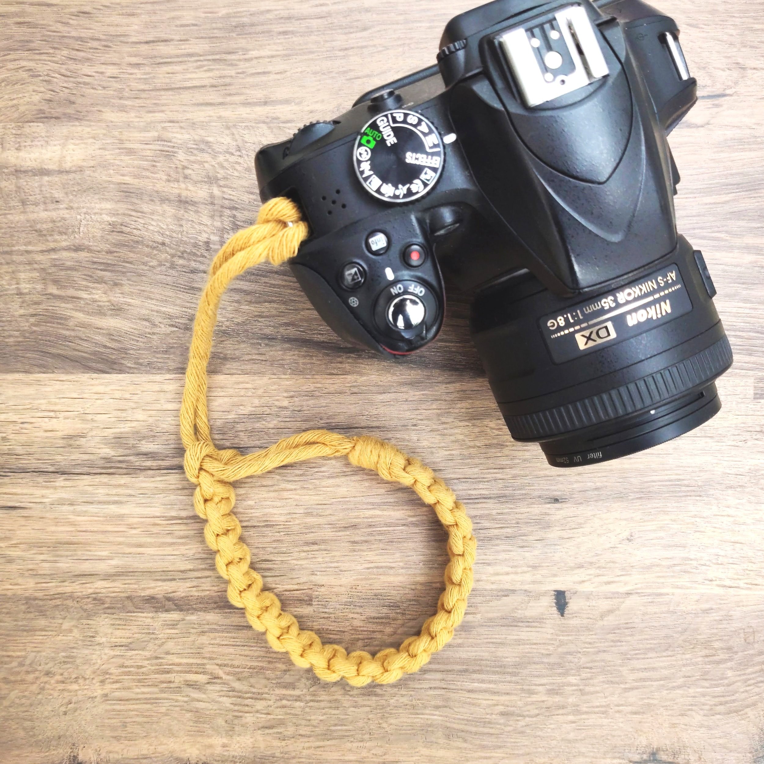 Green Macrame DSLR Camera Strap — That Knot Place