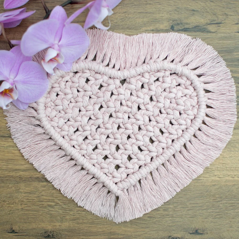 Macrame Heart Placemat — That Knot Place