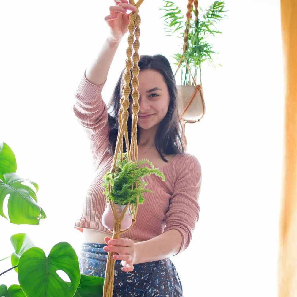 Large Macrame Plant Hanger | Maximalist Decor  That Knot Place