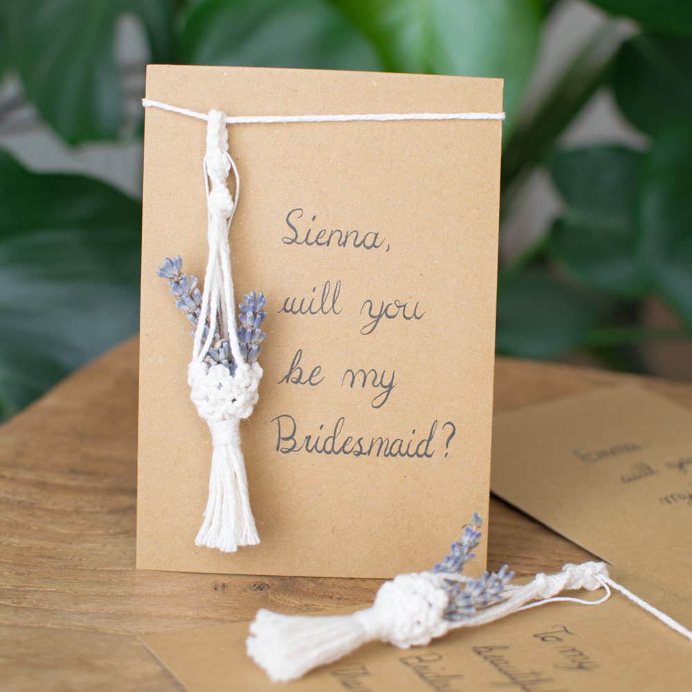 Bridal Lovely Macrame Keychain - Bridesmaid Proposal Gift