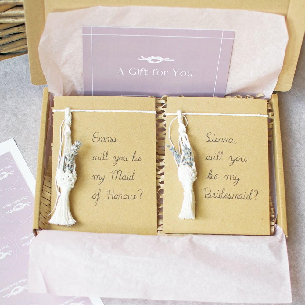 Bridal Lovely Macrame Keychain - Bridesmaid Proposal Gift