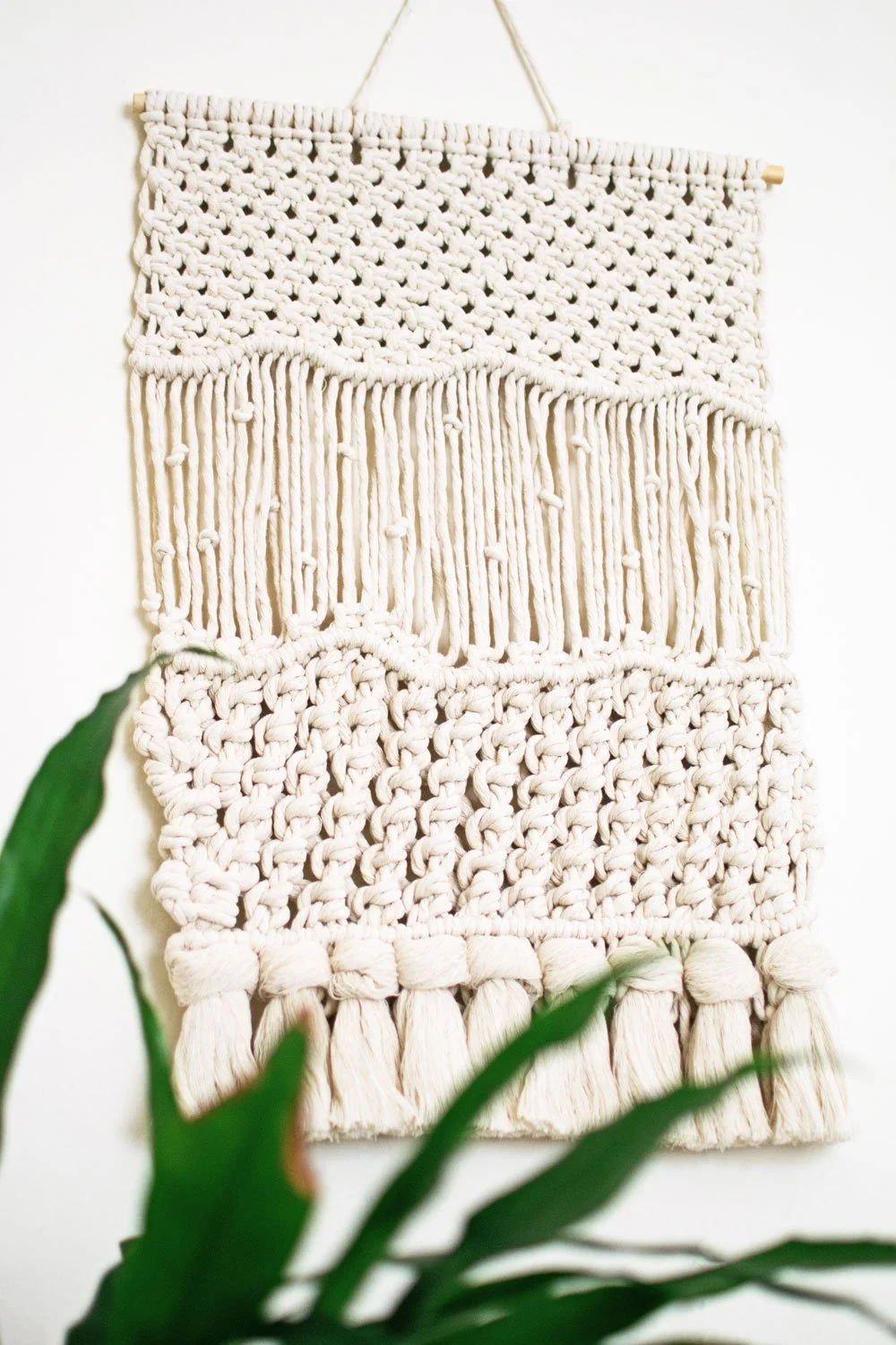 tassel macrame curtain window cover
