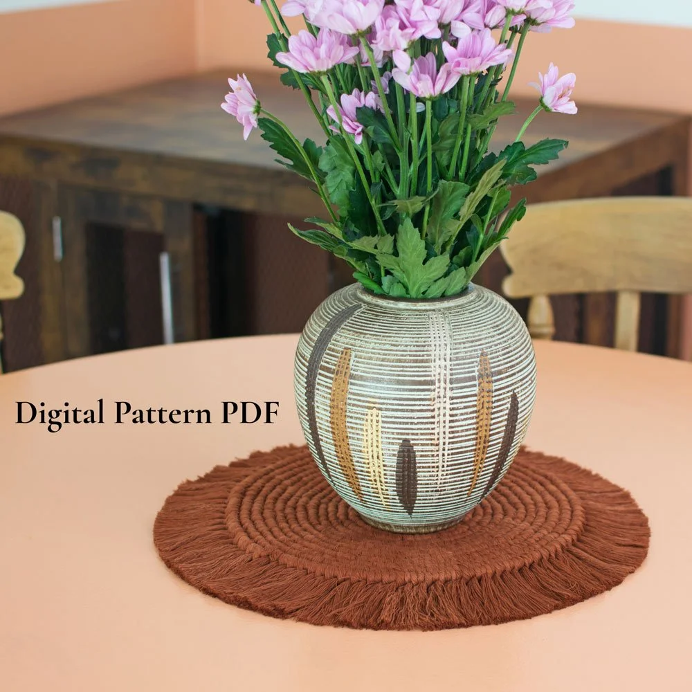 Macrame Placemat Pattern PDF (Video Included)