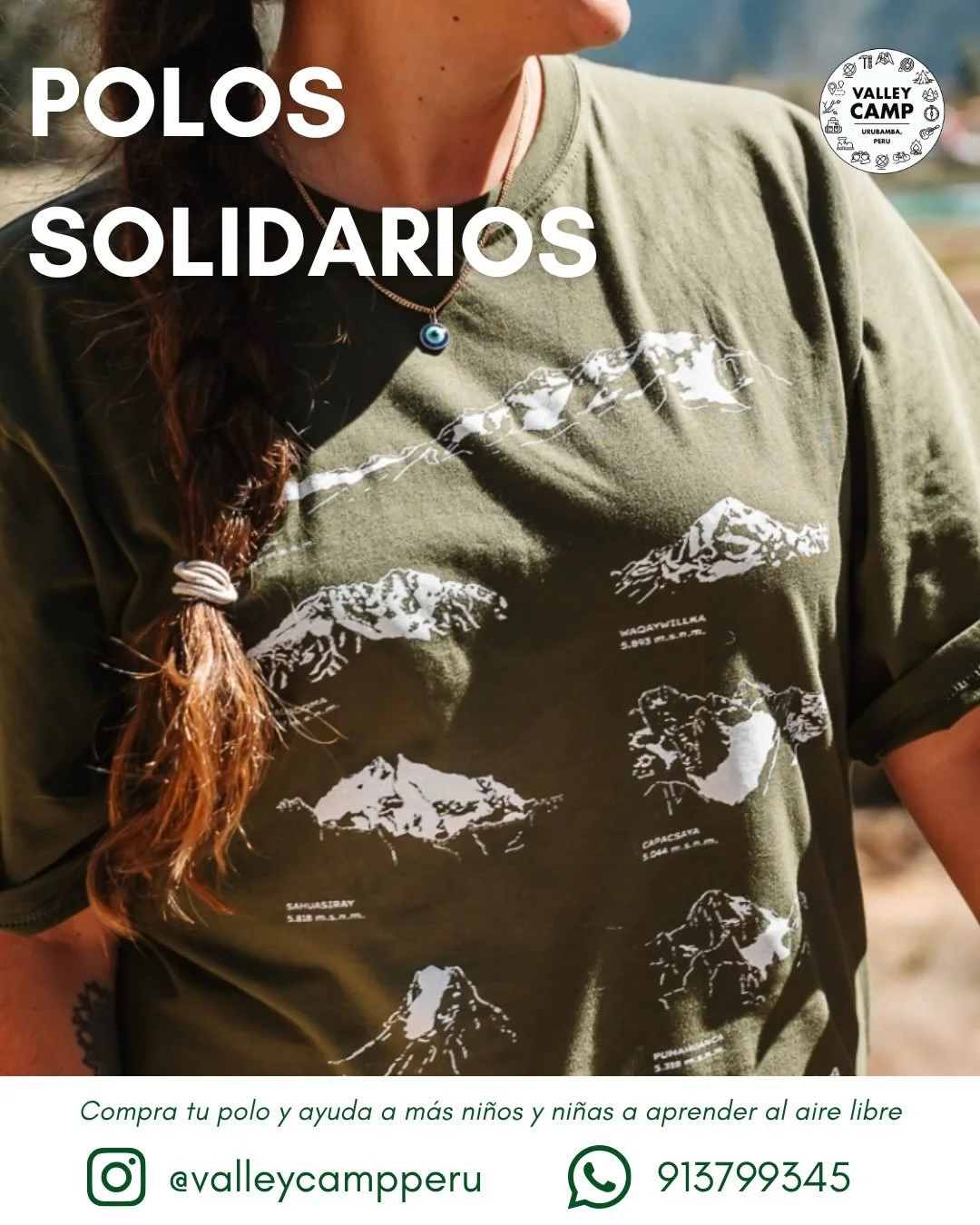 🌿AY&Uacute;DANOS A SEGUIR BRINDANDO EXPERIENCIAS EDUCATIVAS EN LA NATURALEZA.

Cuando compras un Polo Solidario, no solo eliges un dise&ntilde;o. Vistes una historia, apoyas una causa y te conviertes en parte del cambio. 🌱

👕 Polos de algod&oacute