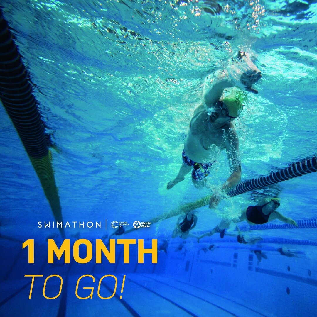 🥳 1 month to go until Swimathon event weekend! 🥳

Don't worry, you still have time to sign up.. swimmers like you are still signing up every day to take part!

We have training plans and handy blogs over on the website if you need some more help an