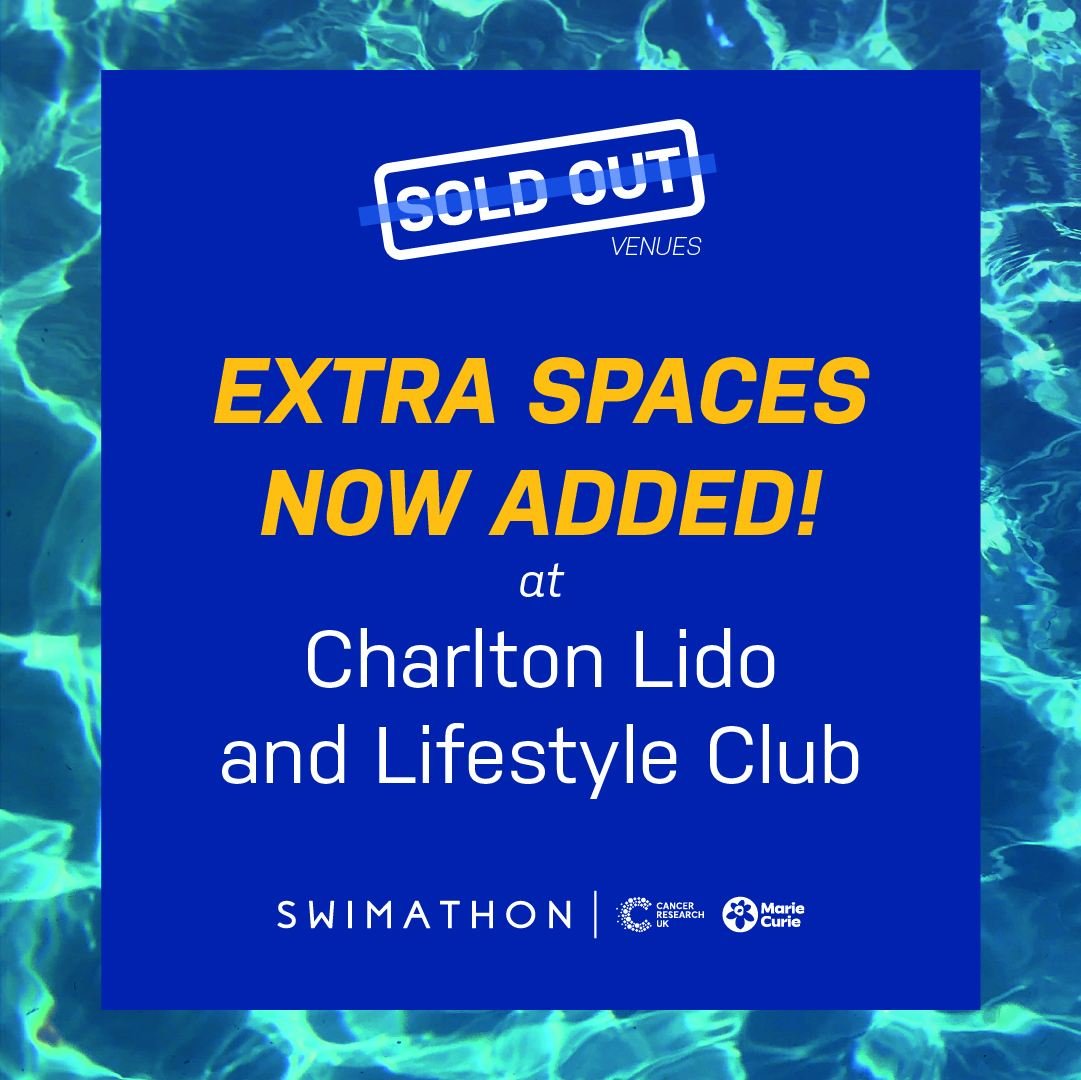 Thank you @charltonlidolifestyle  for adding more spaces to their sold-out Swimathon event!

⏰ Only 12 days left to sign up, and some other venues have sold out so don't miss out on your Swimathon slot! Link in bio

#Swimathon2024 #YourSwimathon #Swi