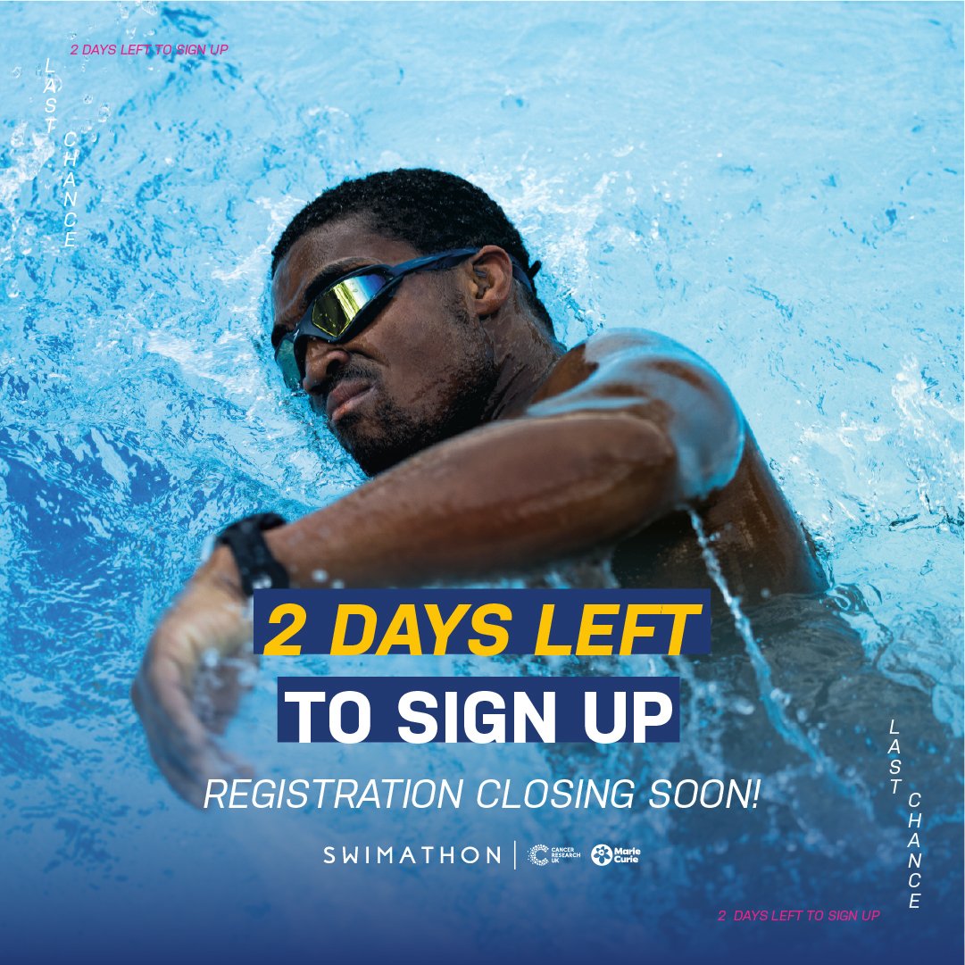 ⏰ Time is running out to sign up - Swimathon closes for new entries in 48 hours time - what are you waiting for?! ⏰

Link in bio!
