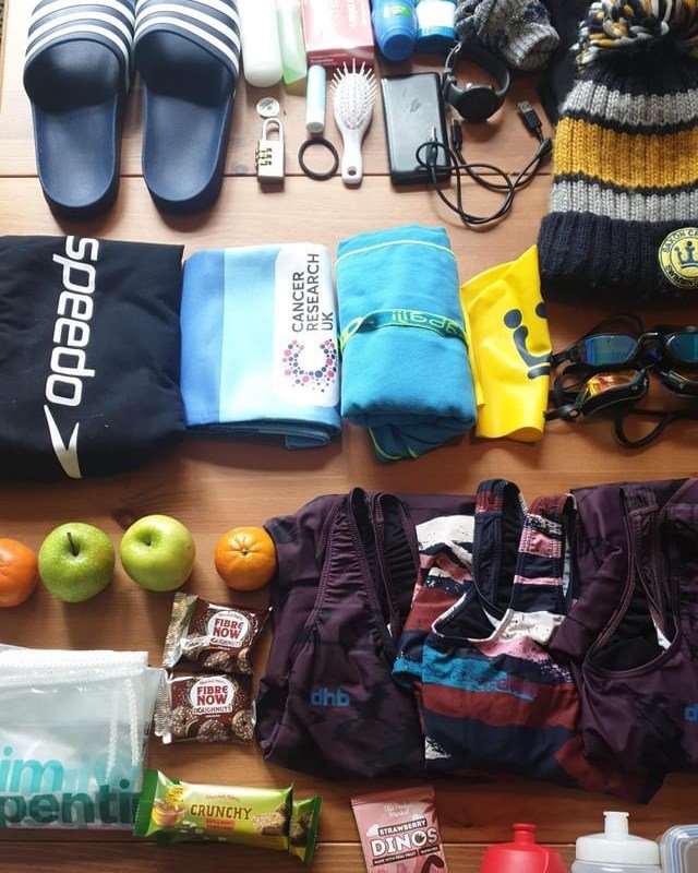 🤩 We love seeing a pre-Swimathon #FlatLay 🤩

This one belongs to @lara.p.f who's taking part in her first Swimathon this year - not 1k, not 5k but she's diving straight into the Triple 5k challenge.....

And doing it in 1 day... tomorrow!

Lara's d