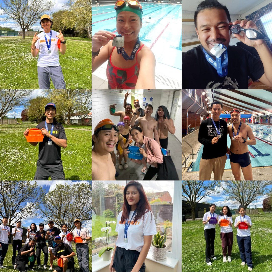 Big shout-out to the Runderbolts (Nepali Running Crew - @runderbolts)! These runners took part in Swimathon for the first time this year. They set challenges for themselves over various distances that they hadn&rsquo;t completed before. Well done to 