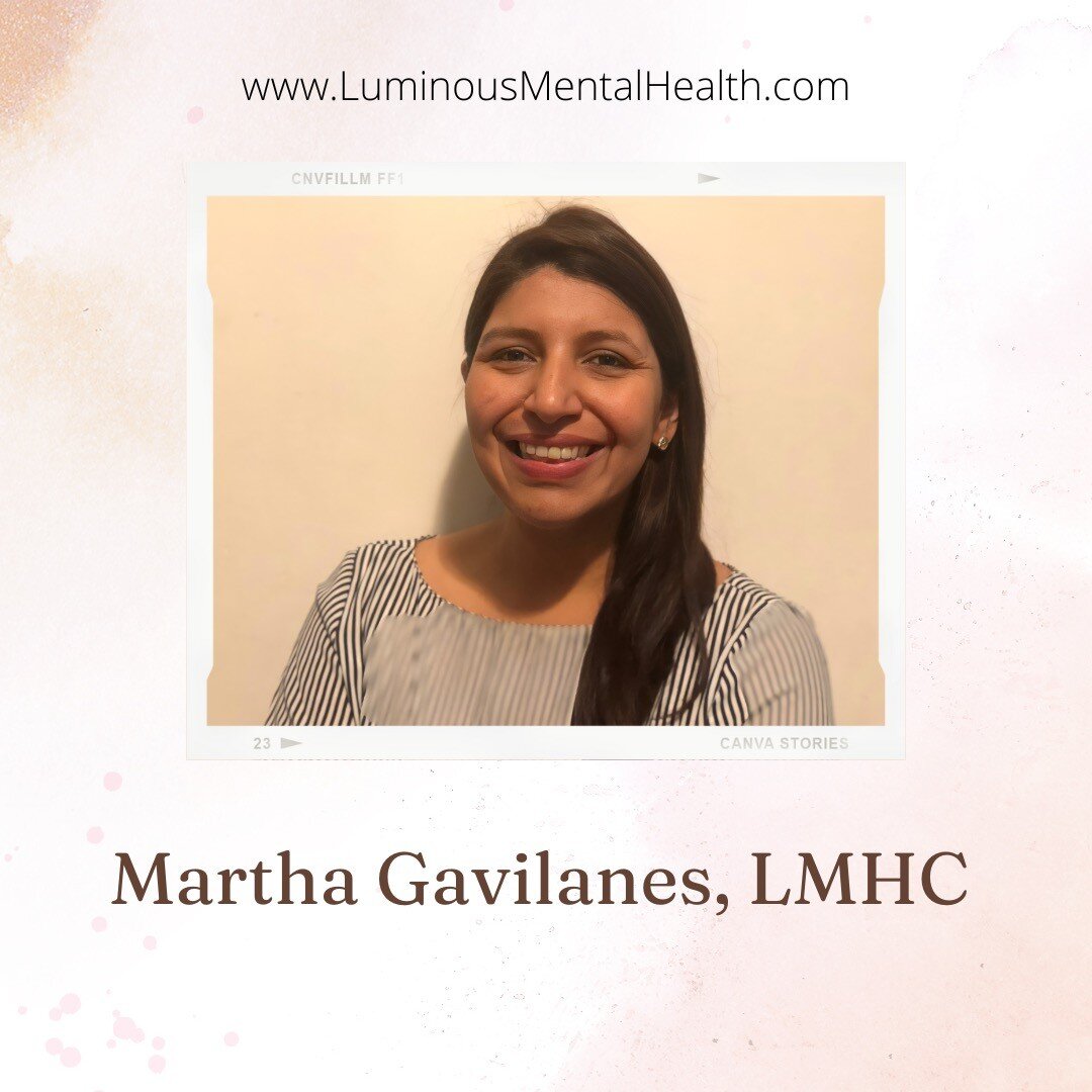Meet a member of our wonderful team!
.
To schedule an appointment with Martha reach out to us at Luminousmentalhealth.com/therapy-request
.
.
.
#therapist #mentalhealth #mentalhealthcounselor #therapy