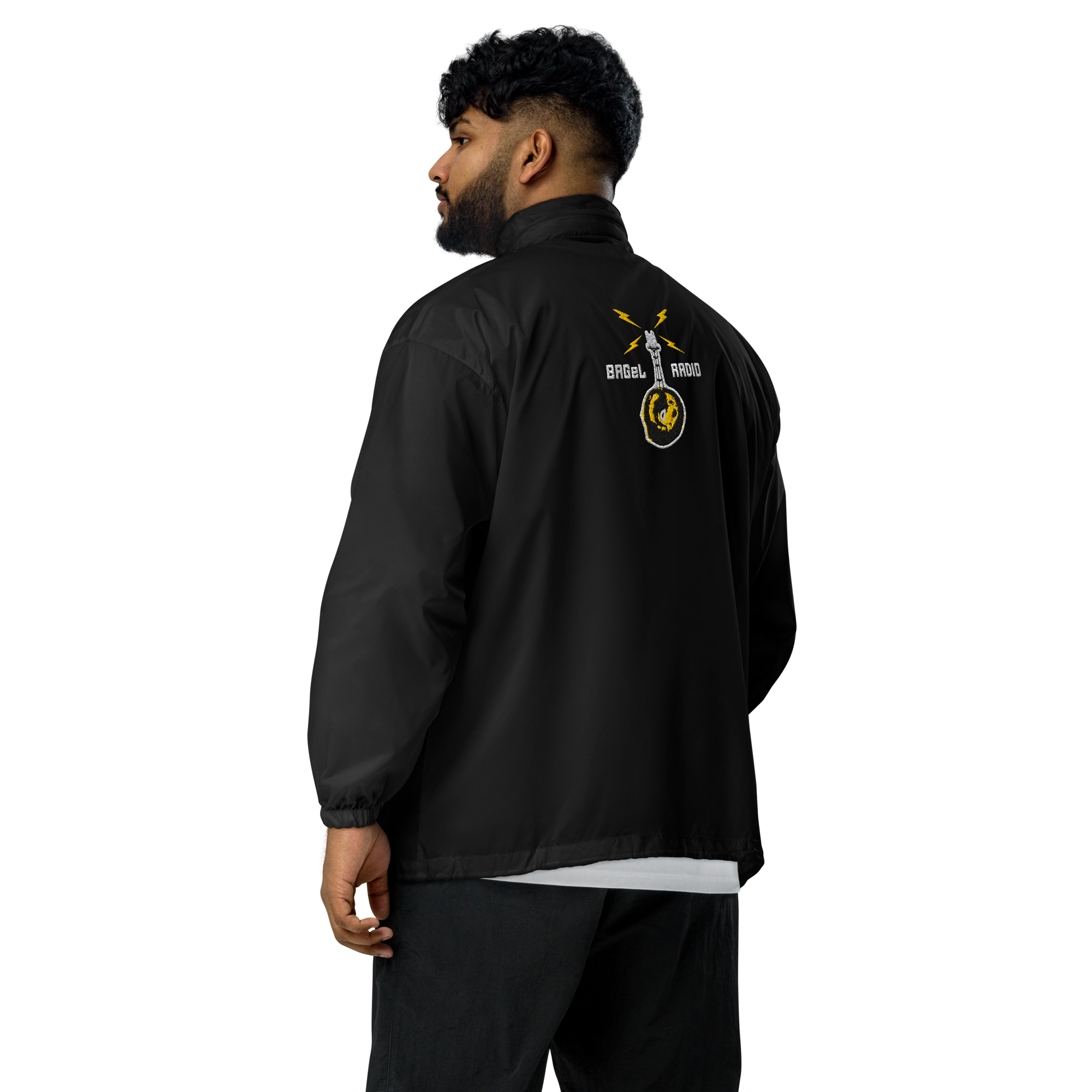 BAGeL Radio Unisex windbreaker embroidered front & back