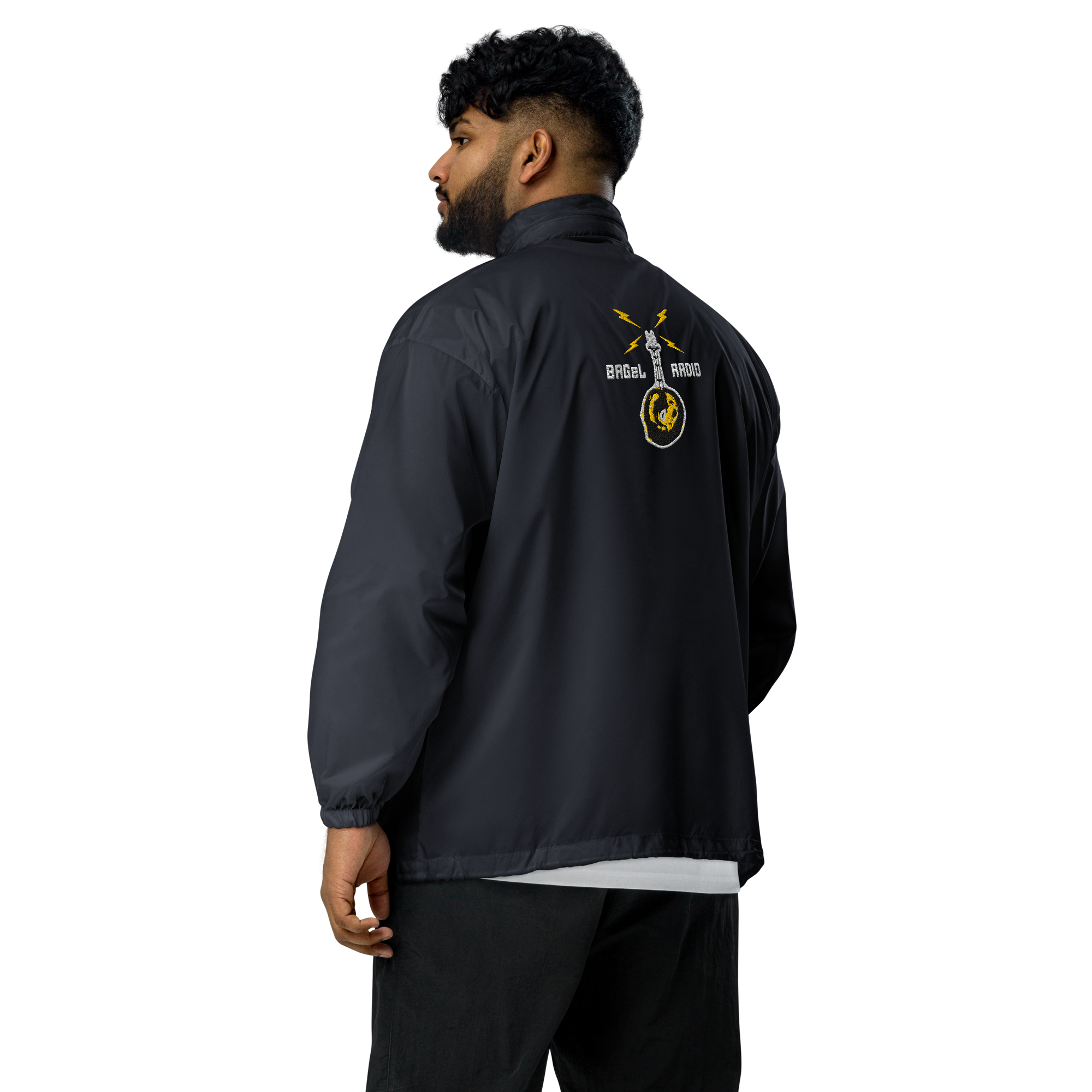 BAGeL Radio Unisex windbreaker embroidered front & back