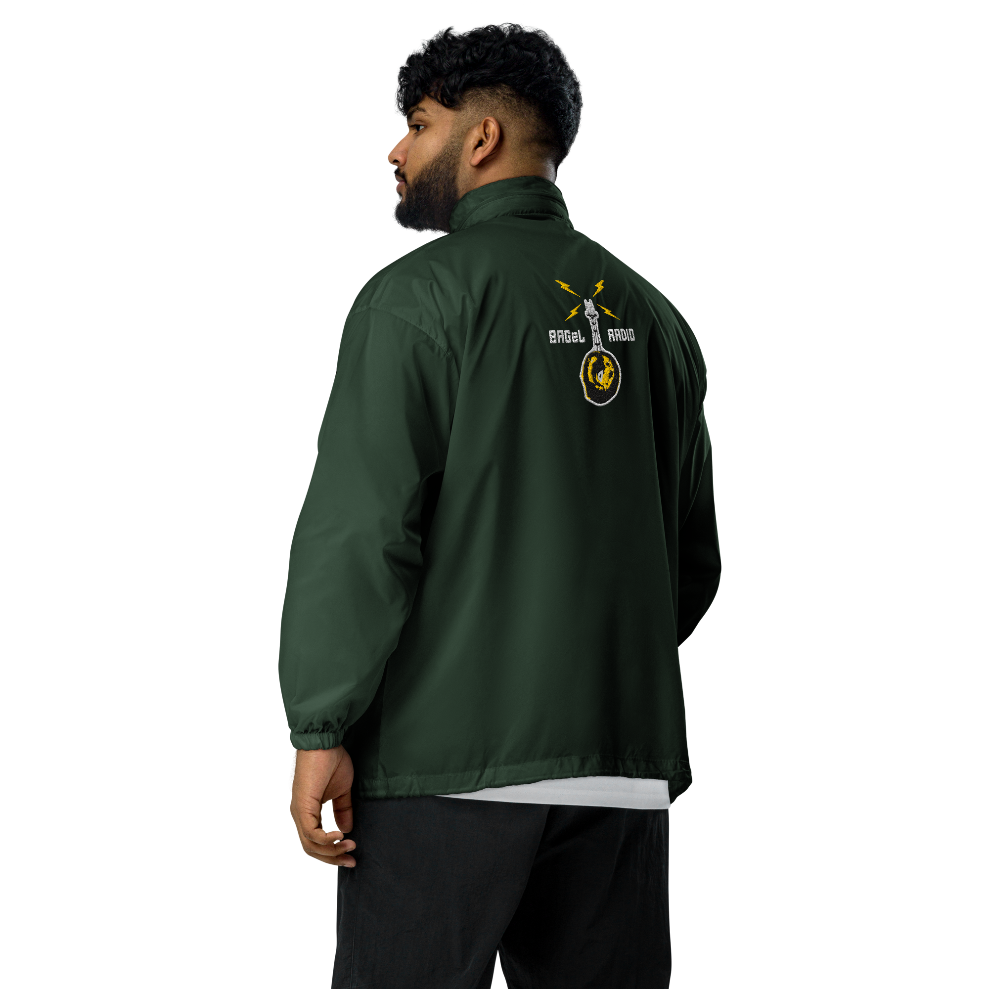 BAGeL Radio Unisex windbreaker embroidered front & back