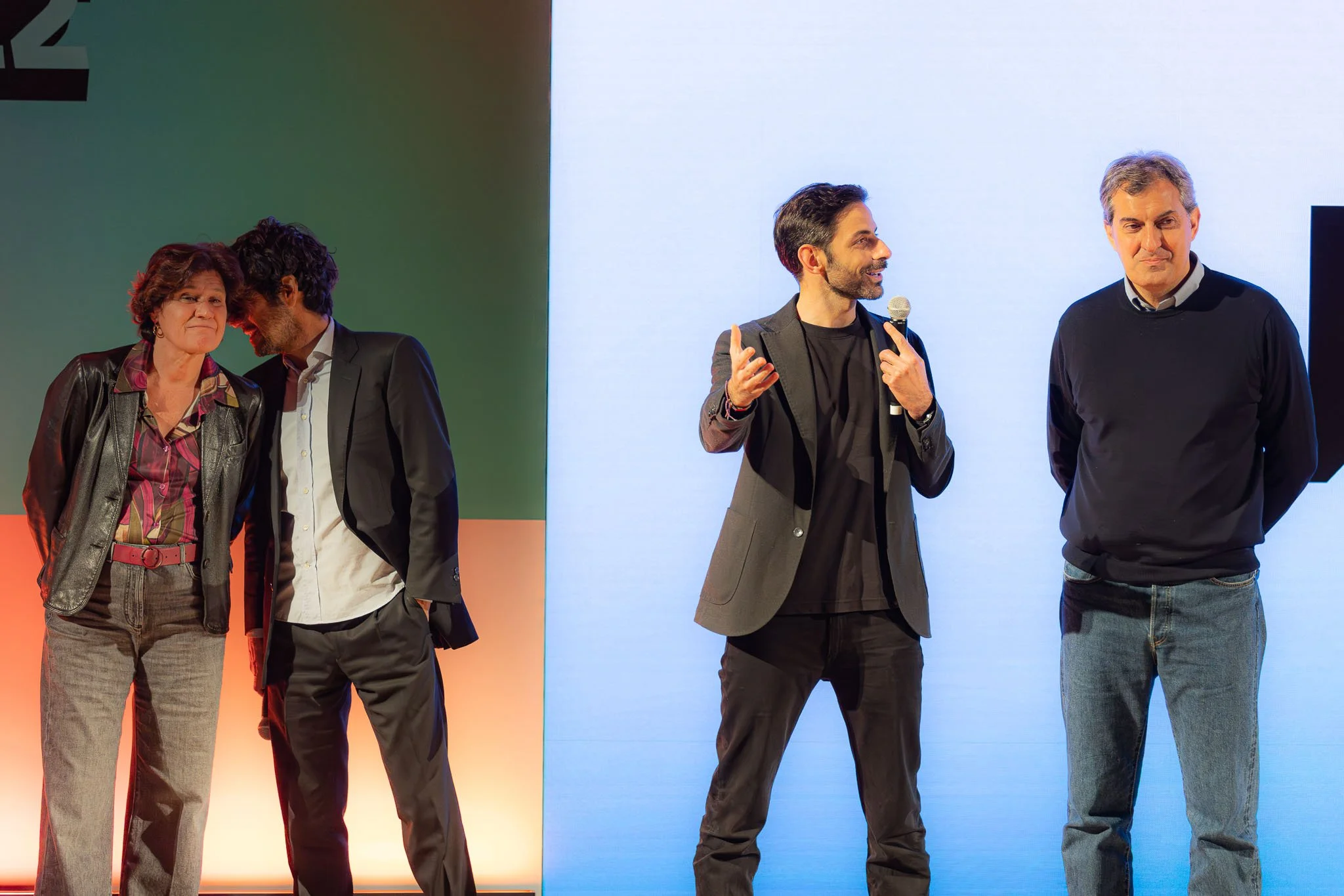 Relatori sul palco durante l’evento Chora V2 al Conservatorio G Verdi di Milano