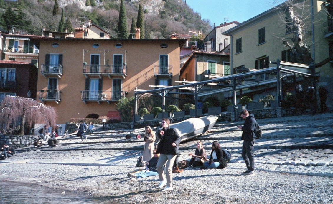 Skipping Rocks. Varenna, Lake Como, Italy