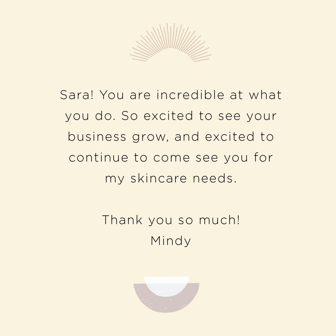 💖 Thank you for the kind words, Mindy.  We love our clients and we love making them feel beautiful and powerful.