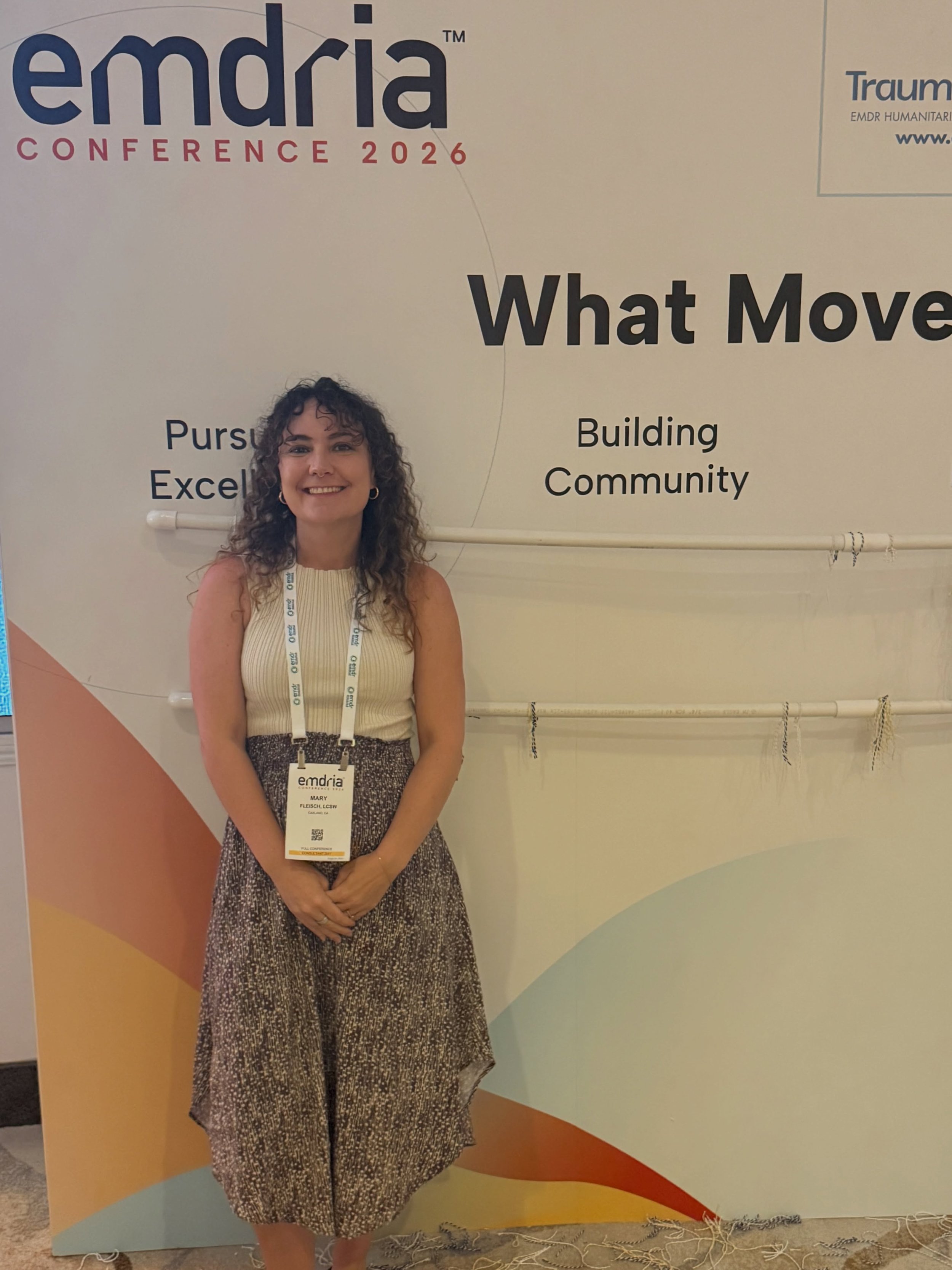 Barely took any photographic evidence, but that just happened! 🤯✨

I had a great time at the EMDRIA conference. My mind is stuffed with new knowledge to share with my clients and my heart is full with all of the new connections. 

And I&rsquo;m slig