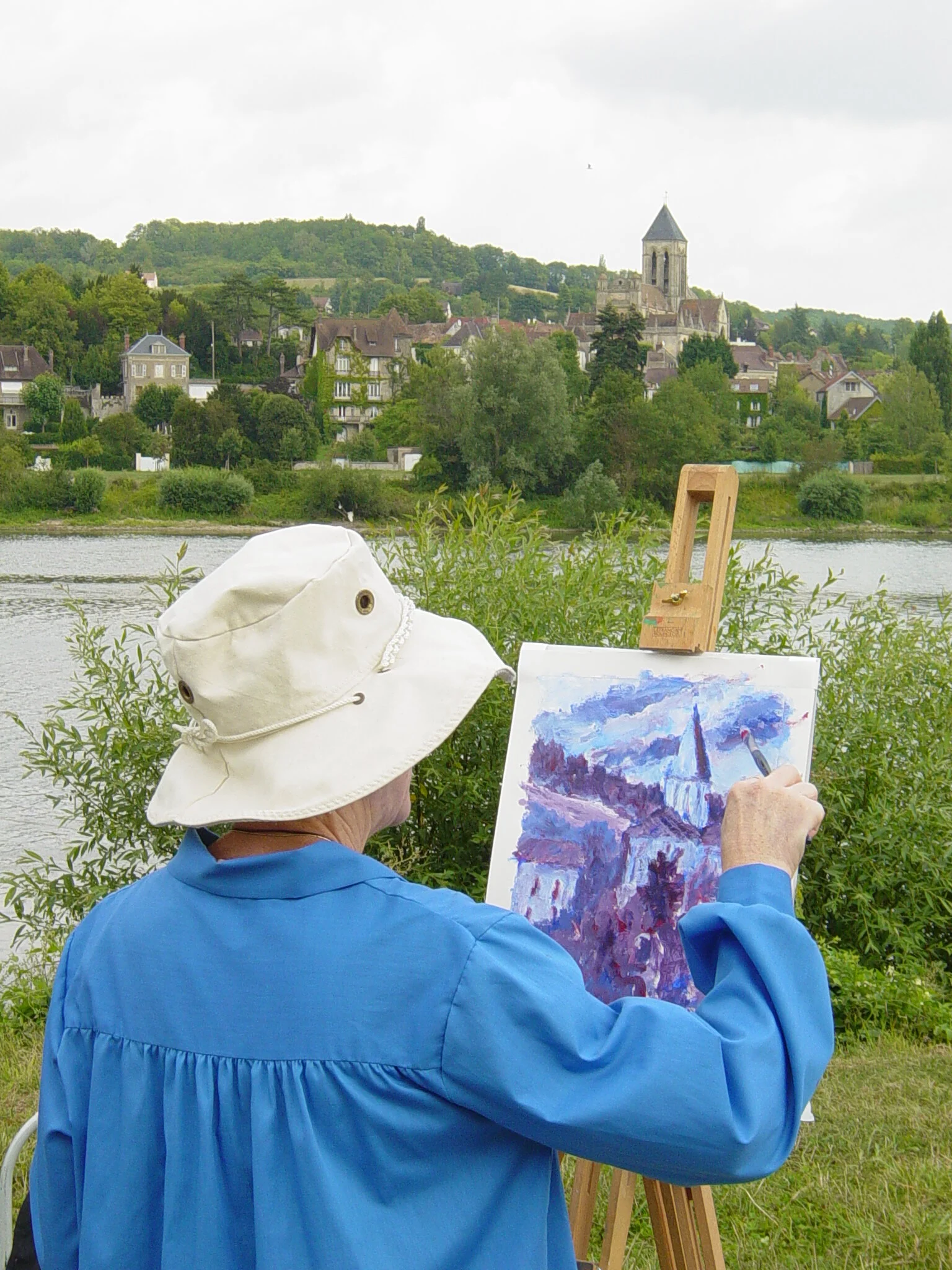 Lavacourt Painting in Vetheuil, photo by Monty Montgomery