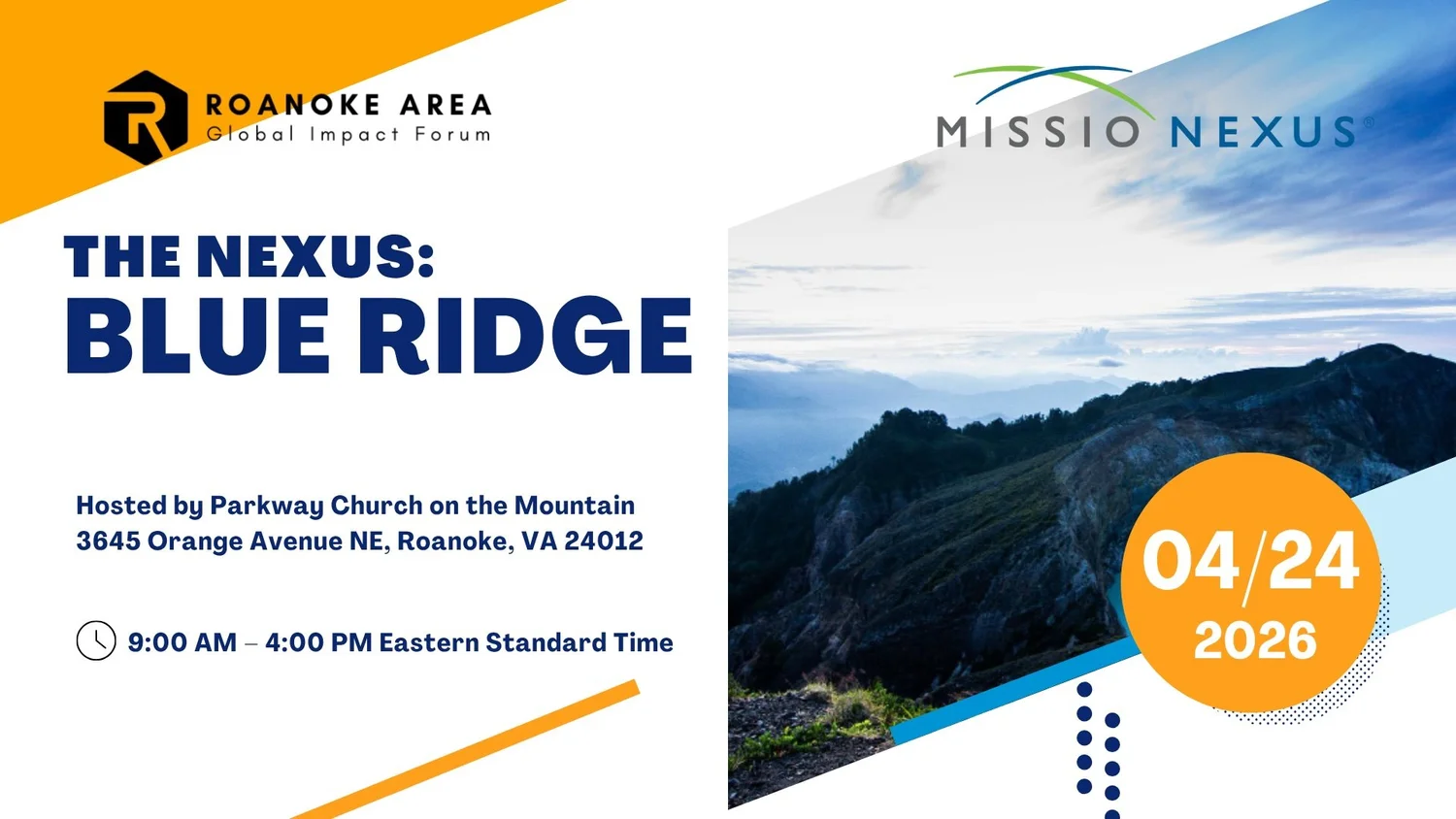 THE NEXUS: Blue Ridge — Roanoke Area Global Impact Forum