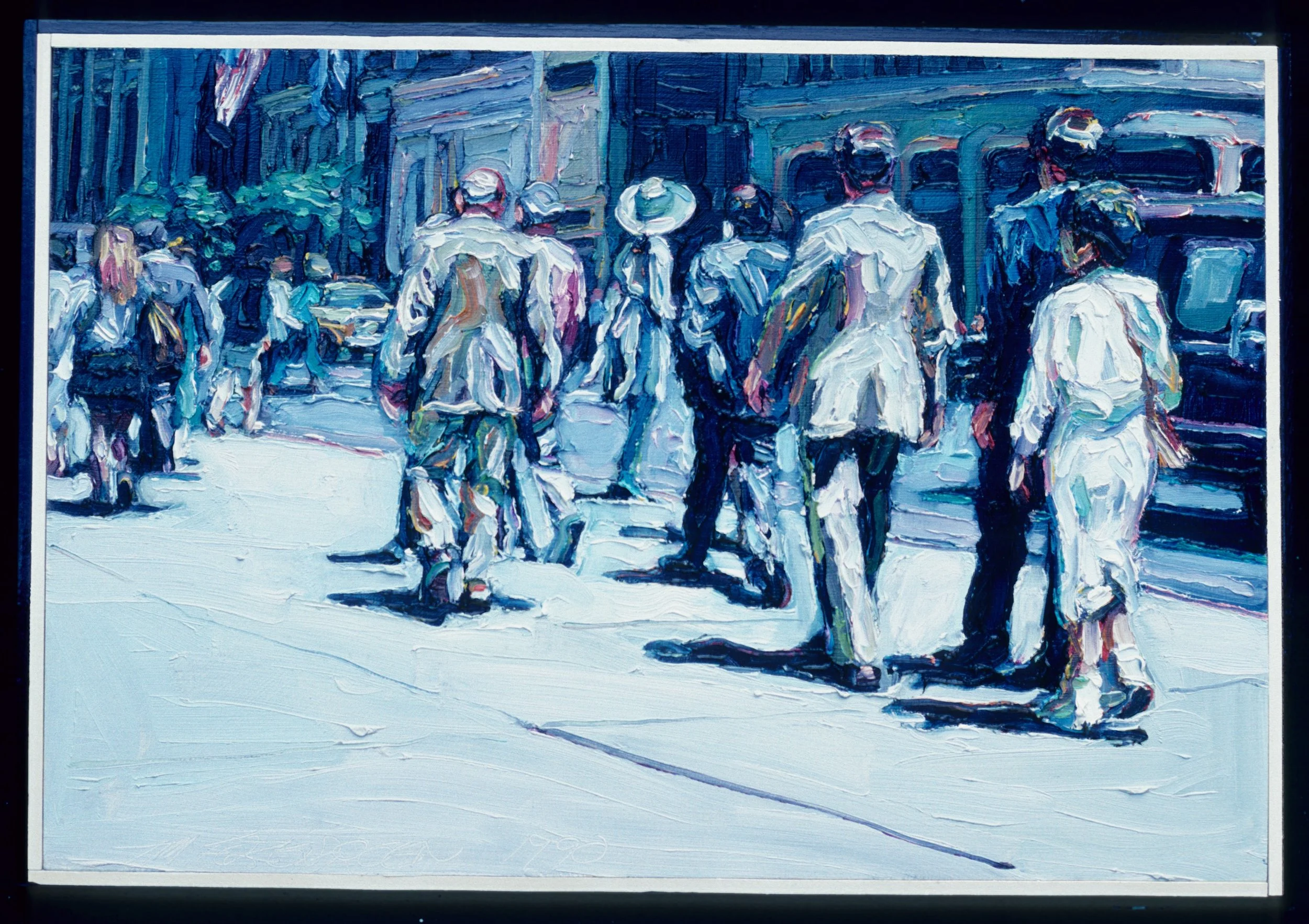 5th Ave Sidewalk  14" x 21"  o/m